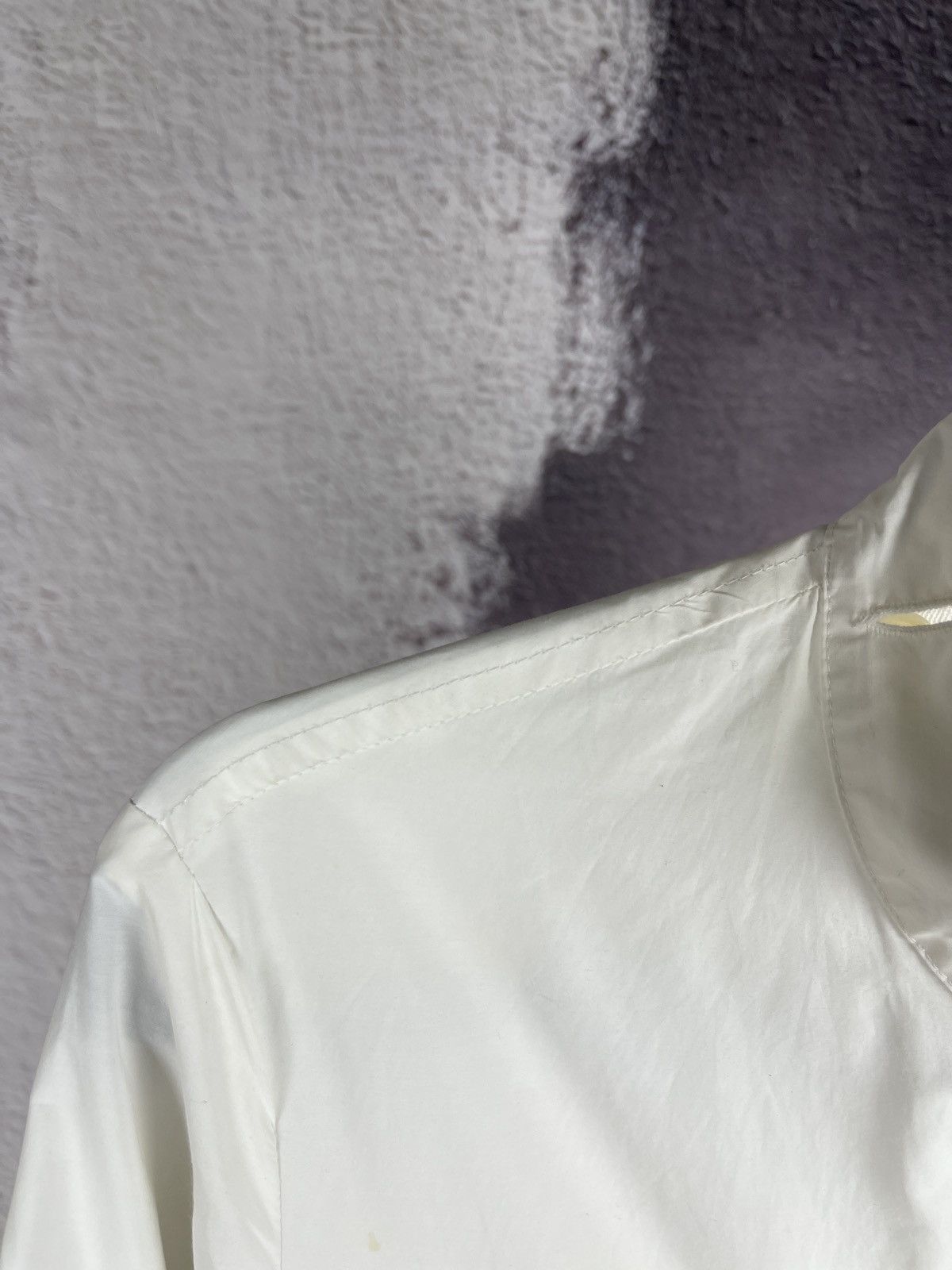 Other Helmut Lang 2000 Resinated Cotton Bondage Biker Jacket white Size M / US 6-8 / IT 42-44 - 7 Thumbnail