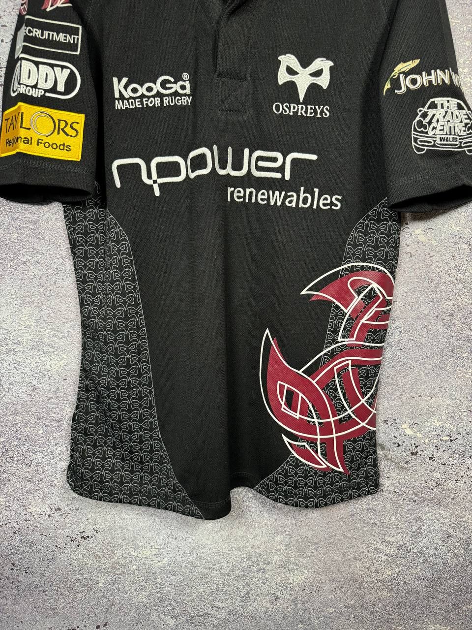 Rugby Ralph Lauren Ospreys Rugby Union Shirt KooGa 2008/09 Jersey Small Size US S / EU 44-46 / 1 - 4 Thumbnail