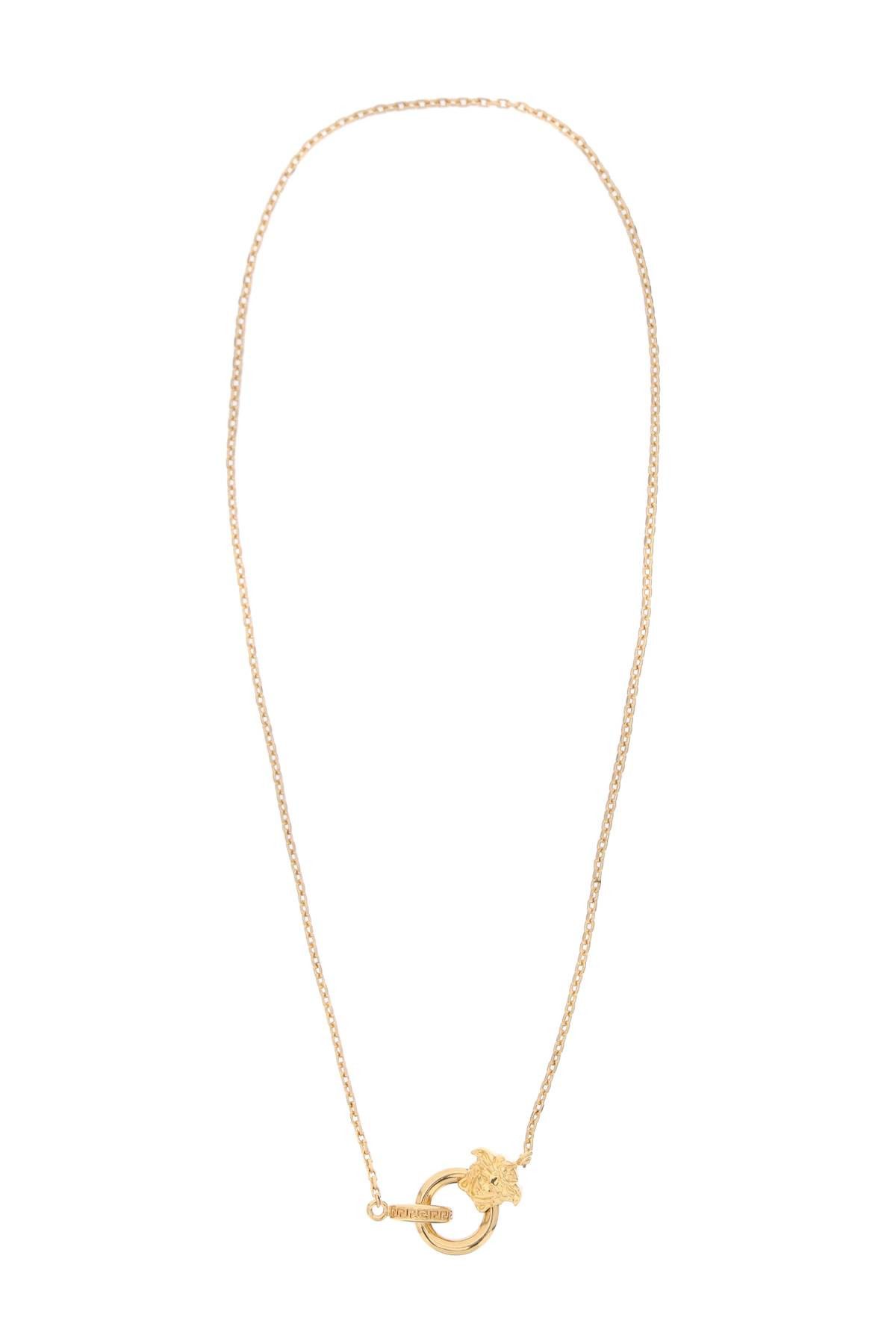 image of Versace Medusa Necklace in Versace Gold, Women's