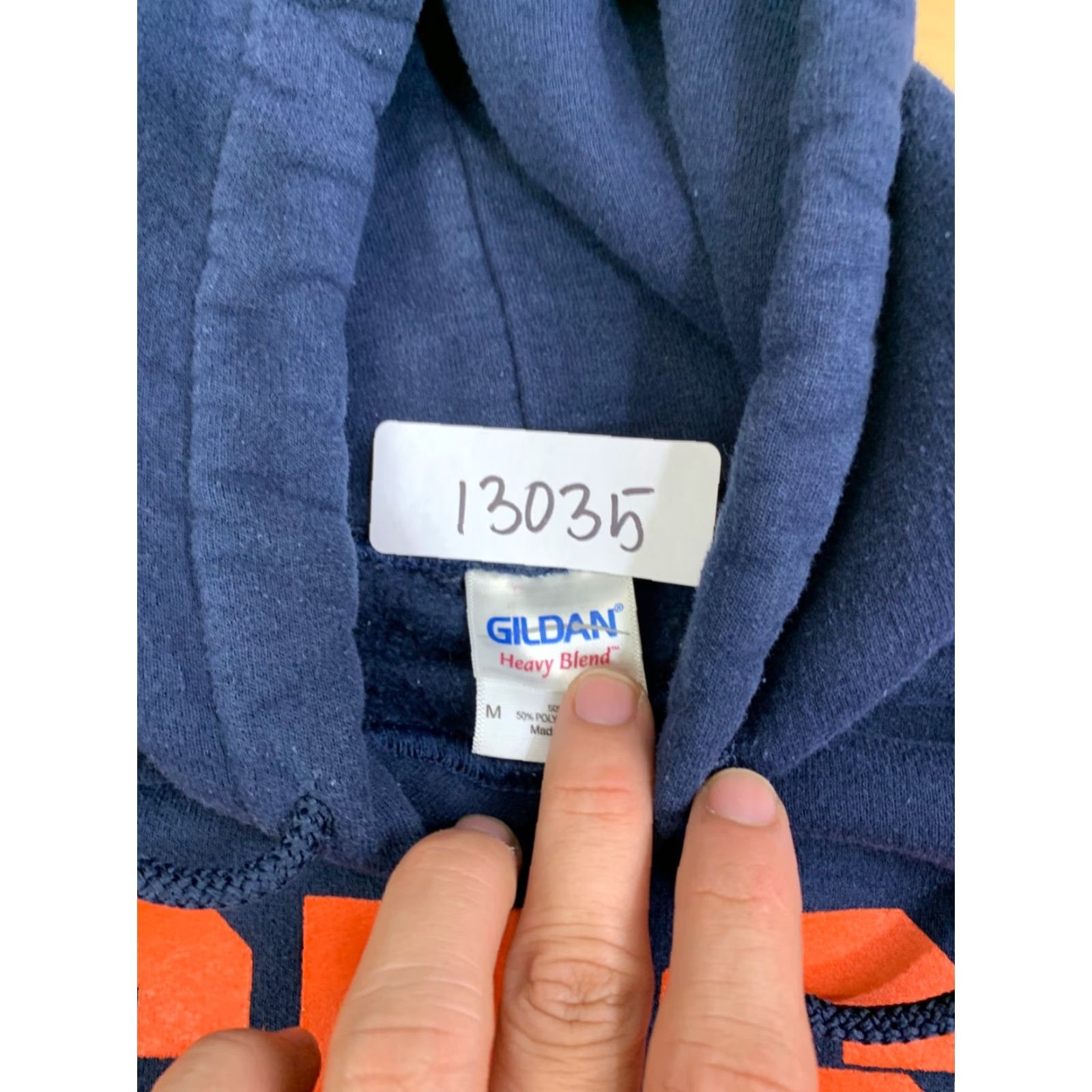 Gildan VINTAGE Syracuse 'CUSE Hoodie Men M Blue Pullover College University 13035 Size US M / EU 48-50 / 2 - 2 Thumbnail