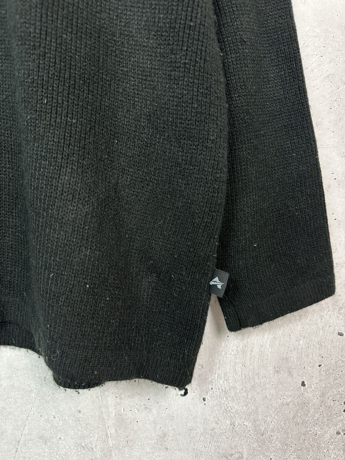 Avirex × Vintage Y2K Vintage Avirex Oversized Black Knit Sweater Size US XXL / EU 58 / 5 - 13 Thumbnail