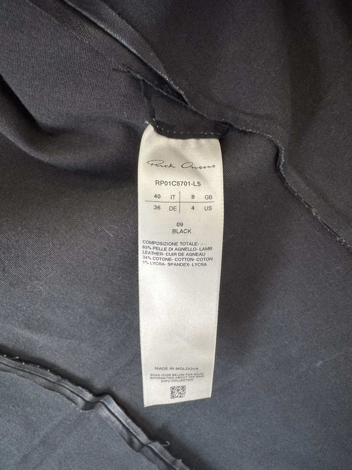 Rick Owens Rick Owens Temple Leather Jacket Size S / US 4 / IT 40 - 6 Thumbnail