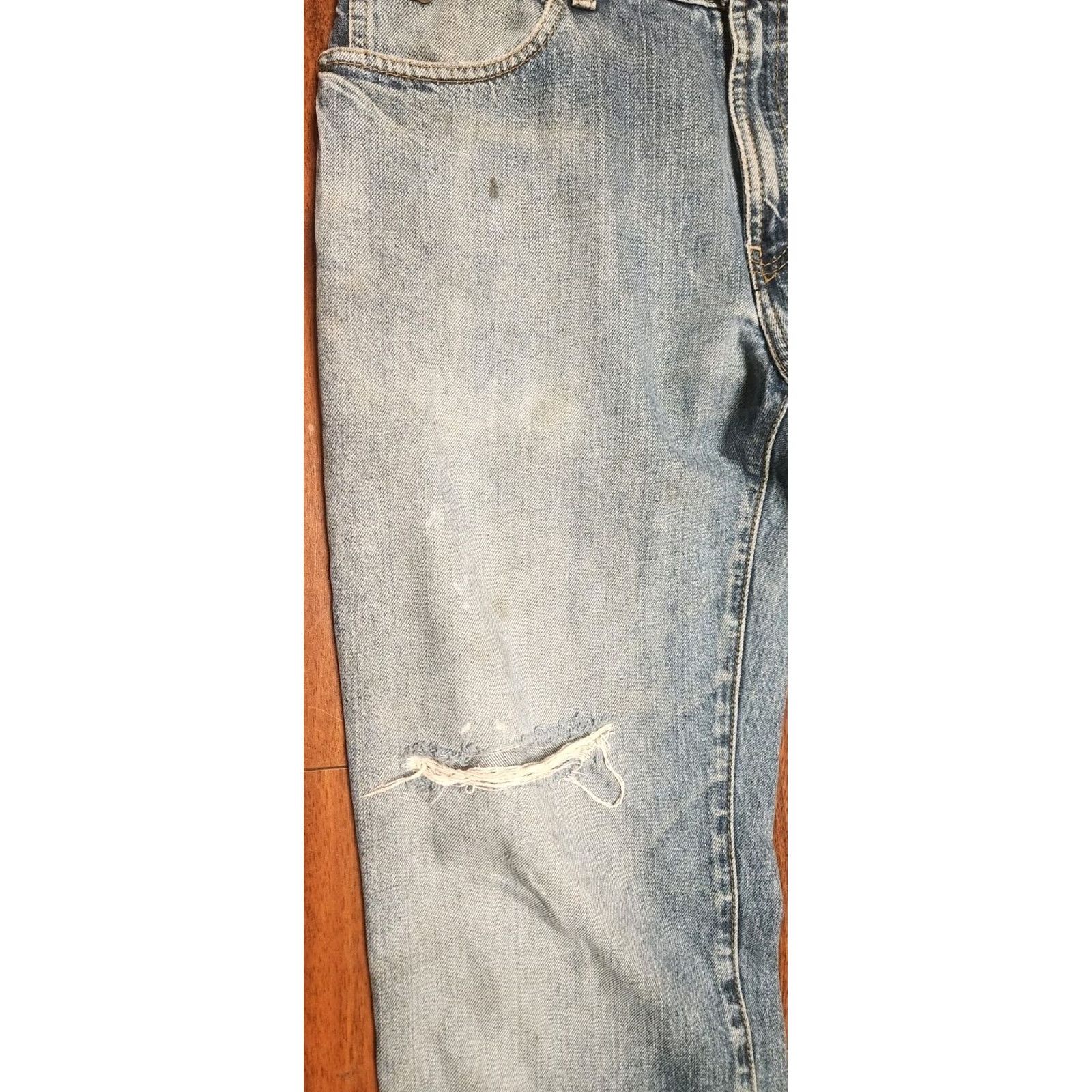 Ariat Nike Shirt Mens Jeans 34x36 Distressed Boot Cut Denim Ariat Relaxed Moisture? Size US 34 / EU 50 - 5 Thumbnail