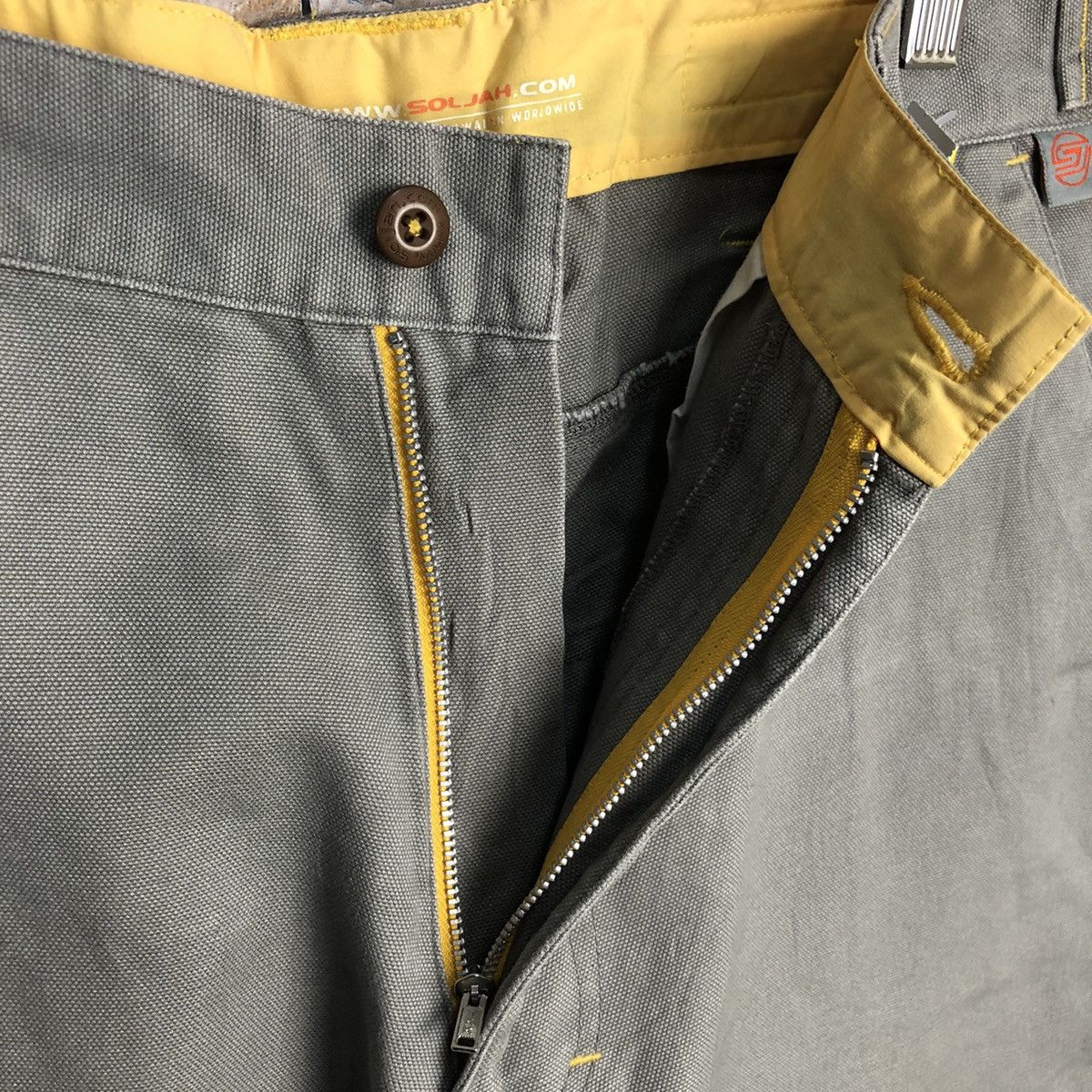 Japanese Brand Soljan Grey tactical utility Cargo Multipocket Pants #A357 Size US 32 / EU 48 - 16 Thumbnail