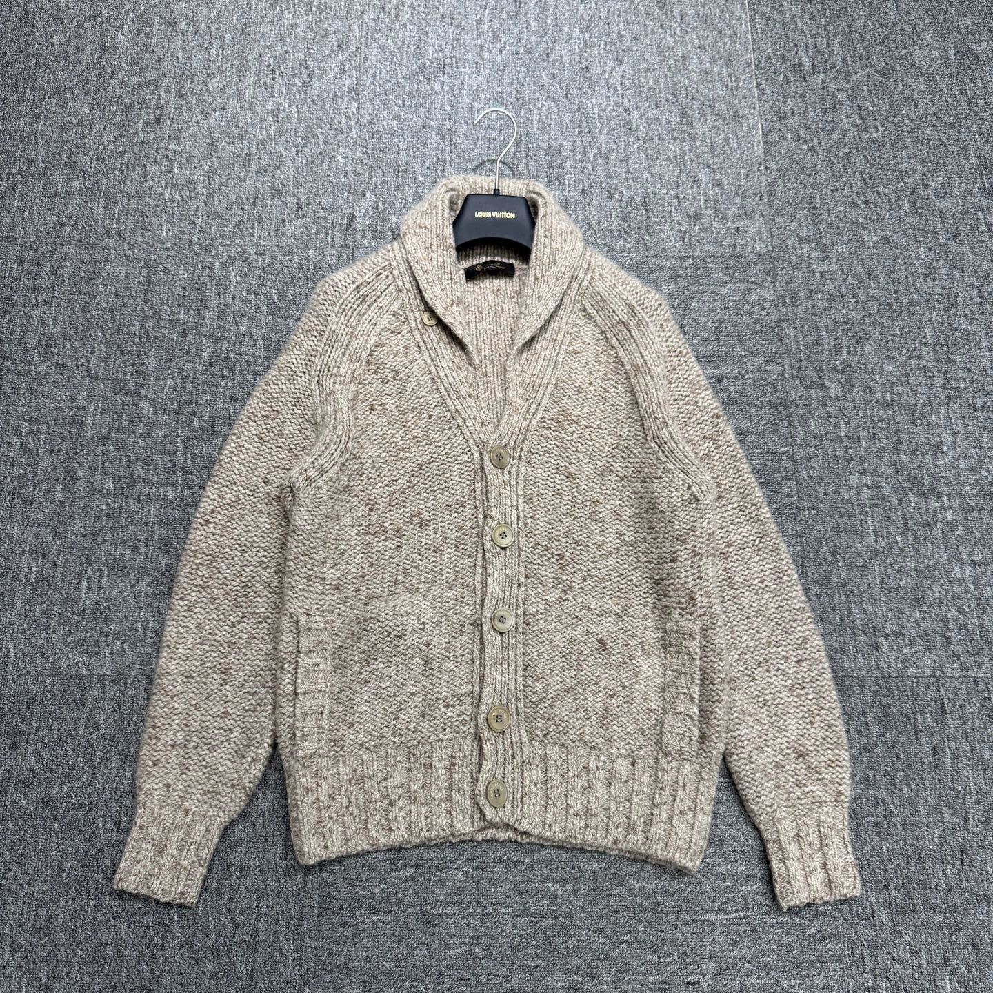 Loro Piana Beige Button-Up Knit Sweater Size S Size US S / EU 44-46 / 1 - 1 Thumbnail