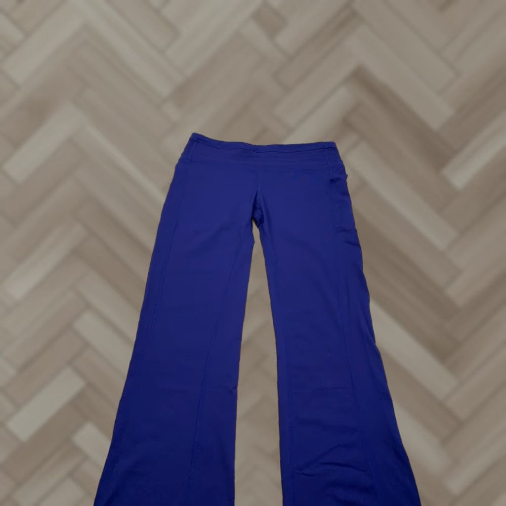 Prana prAna Olympia Wide Leg Athletic Leggings Womens L Purple Casual Activewear #8966 Size 36" / US 14 / IT 50 - 1 Thumbnail