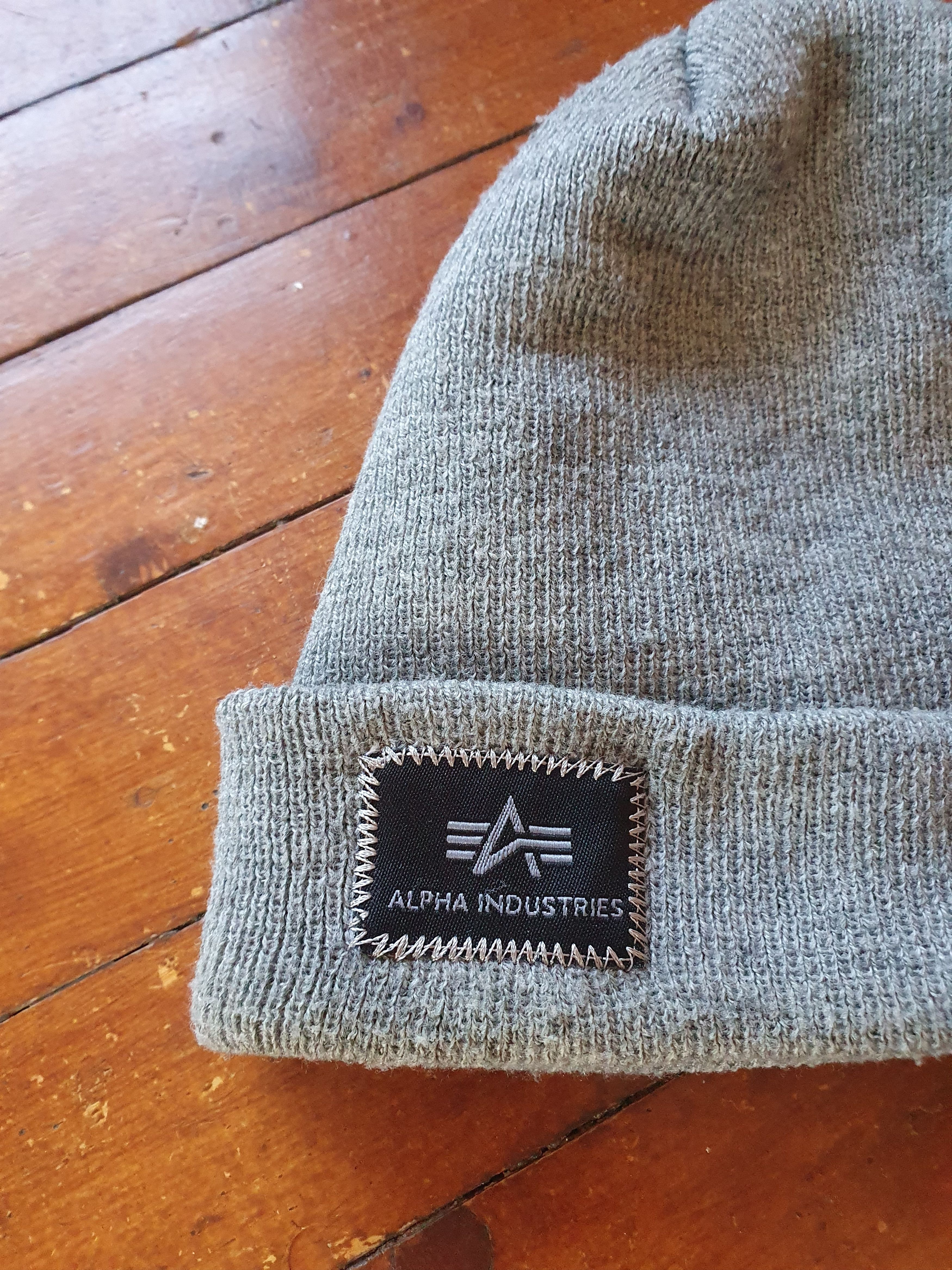 Alpha Industries Alpha Industries Logo Patch Beanie Winter Hat Size ONE SIZE - 3 Thumbnail