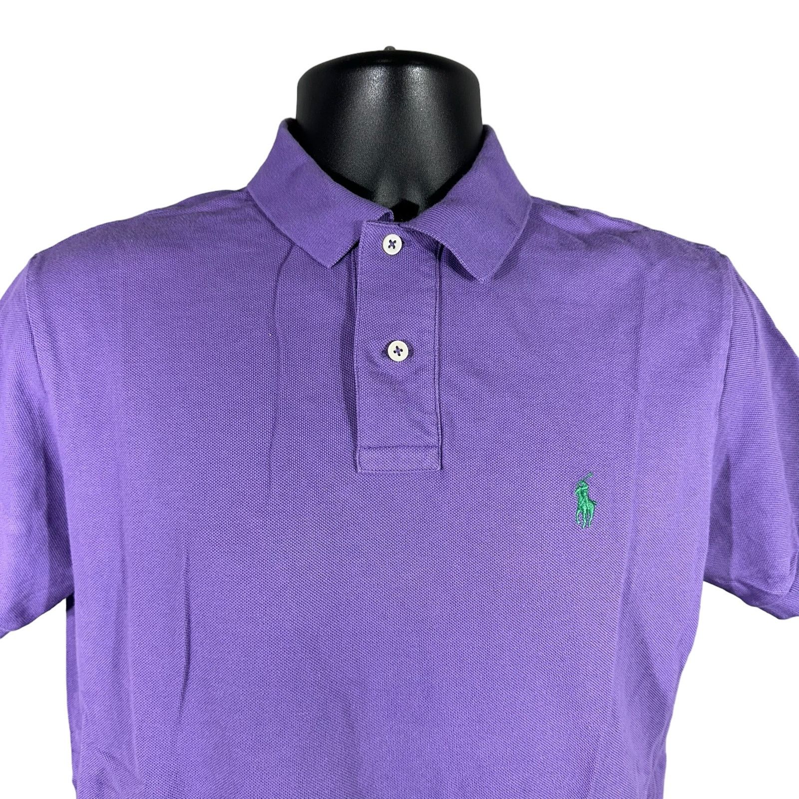 Polo Ralph Lauren Polo Ralph Lauren Custom Fit Cotton Polo Size US M / EU 48-50 / 2 - 2 Thumbnail