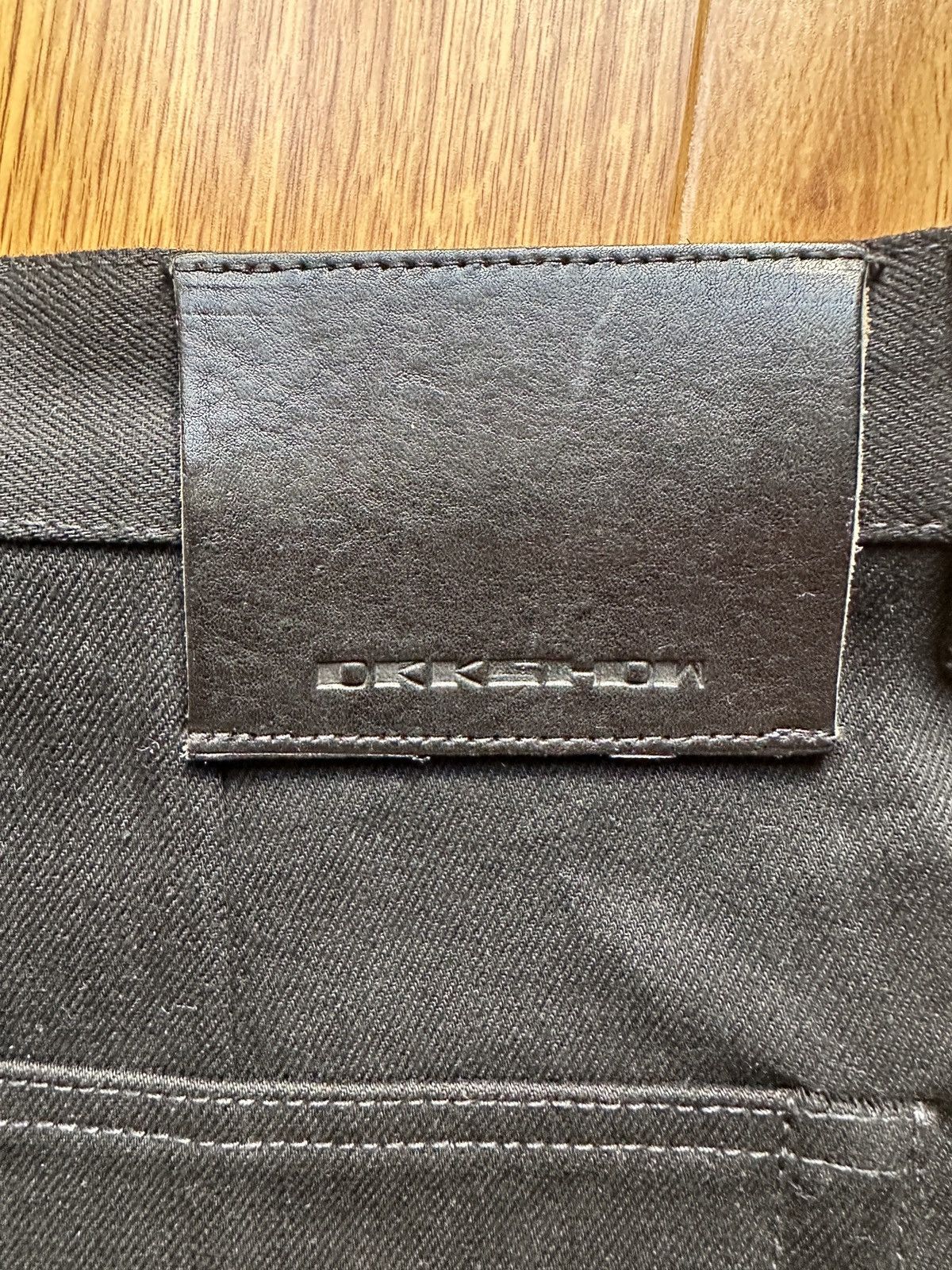 Rick Owens Drkshdw Rick Owens DRKSHDW Double Knee DBLKNEE Geth Jeans Sz 31 NEW Size US 31 - 3 Thumbnail