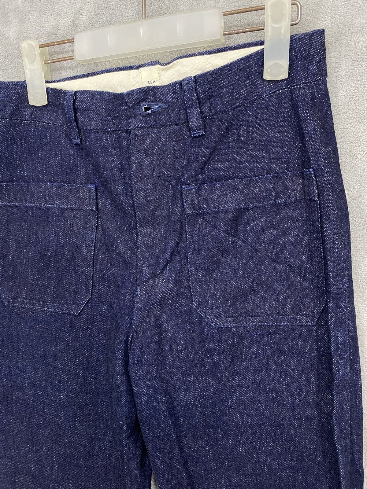 Vintage JAPANESE BRAND SEA BOOTCUT BLIE DENIM SELVEDGE Size US 26 / EU 42 - 5 Thumbnail