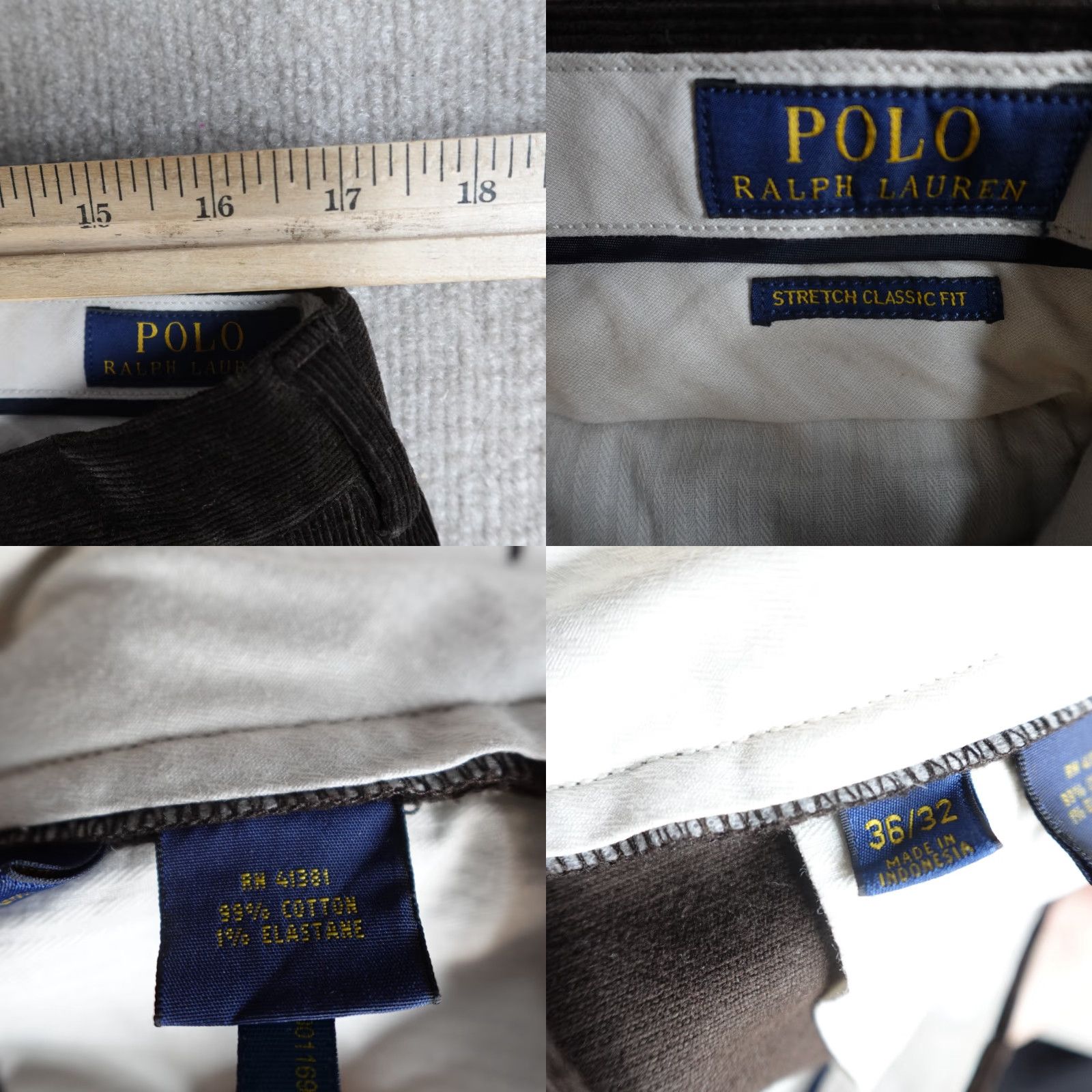 Polo Ralph Lauren Polo Ralph Lauren Pants 36 Brown Corduroy Straight Men Regular Inseam 31 Corduroy Chino Flat Front Size 36 Brown Men Size US M / EU 48-50 / 2 - 8 Thumbnail