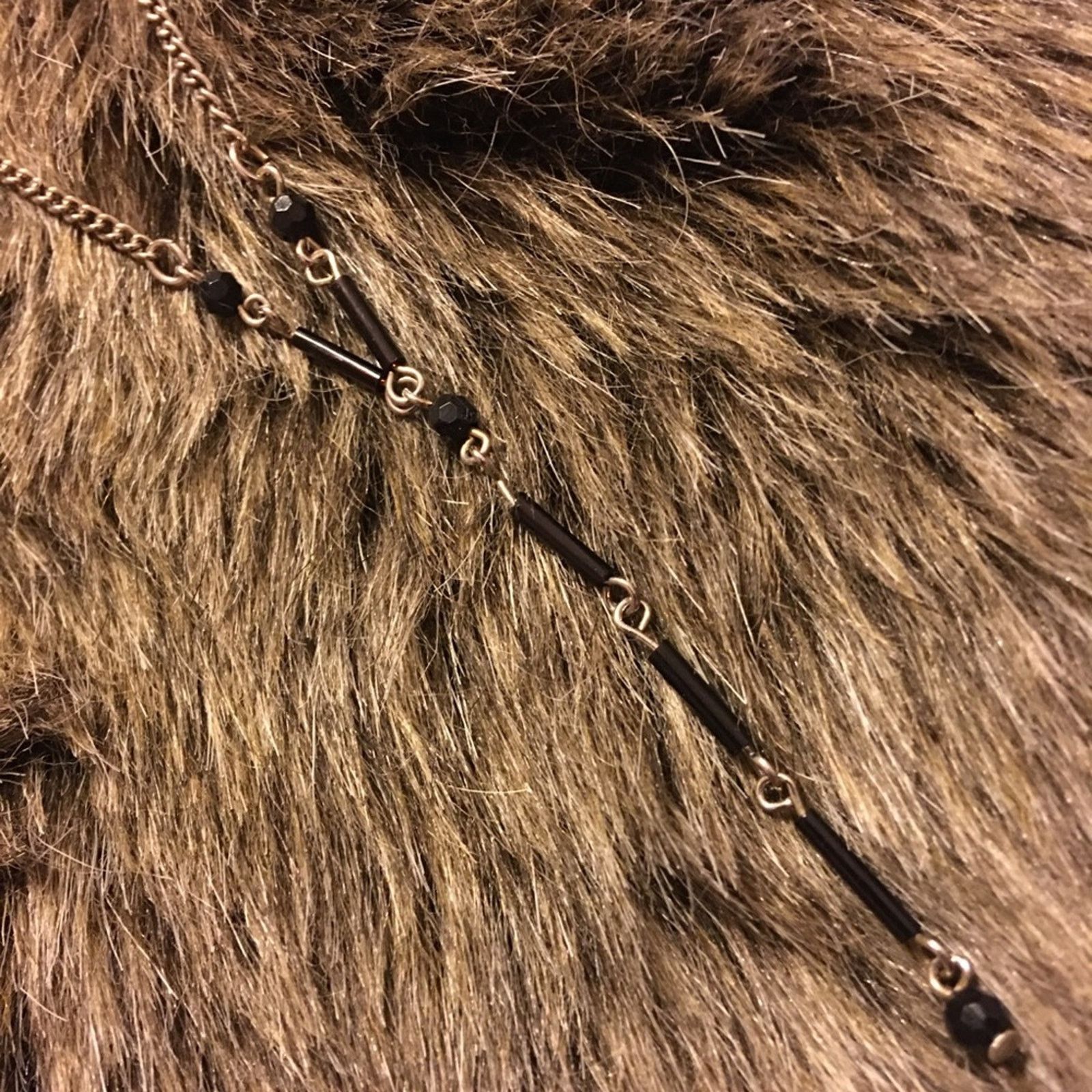 Jewelry Dainty black bugle bead silver tone chain necklace Size ONE SIZE - 6 Thumbnail