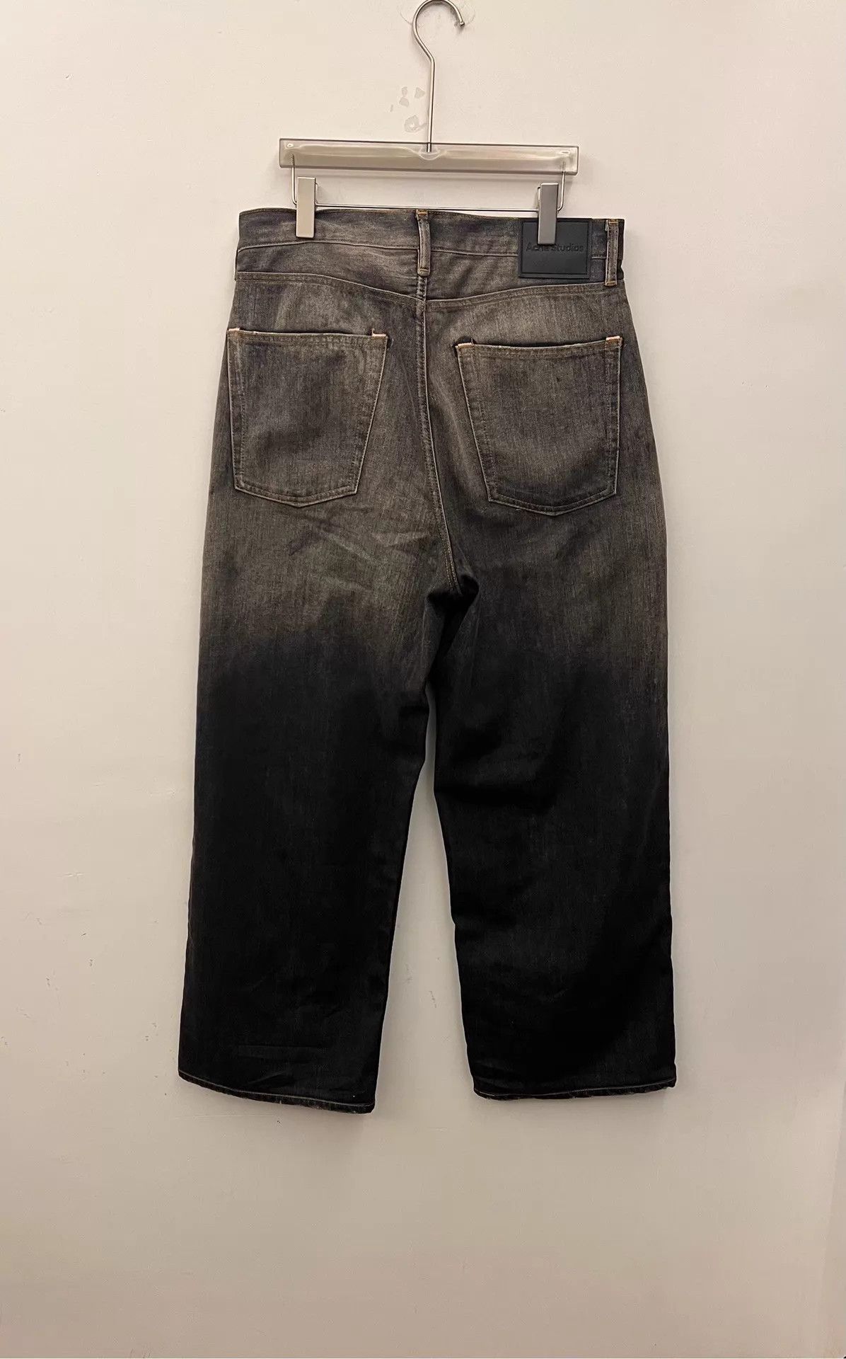 Acne Studios Acne SS25 1981 Washed Low-Rise WideLeg Unisex XL Jeans Size 30" / US 8 / IT 44 - 2 Thumbnail
