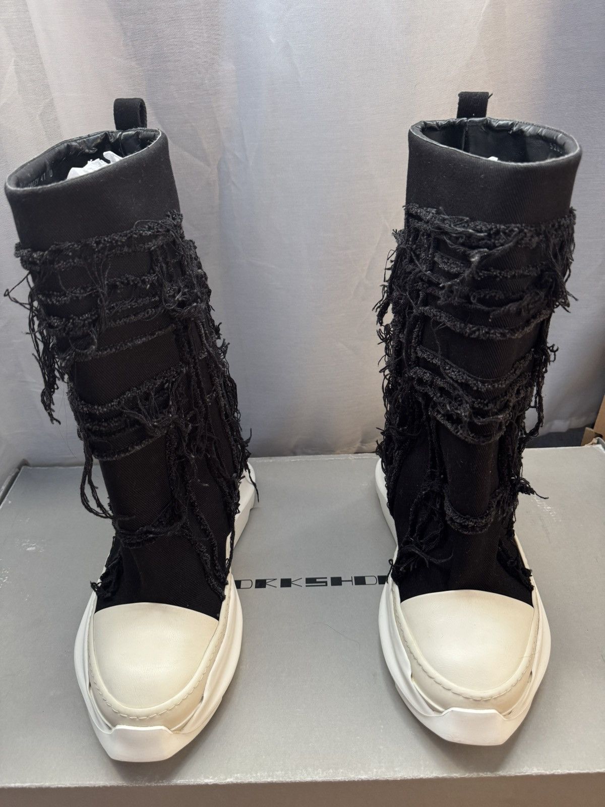Rick Owens Rick Owens DRKSHDW ‘Slashed Fogachine’ Size US 8 / EU 41 - 2 Thumbnail