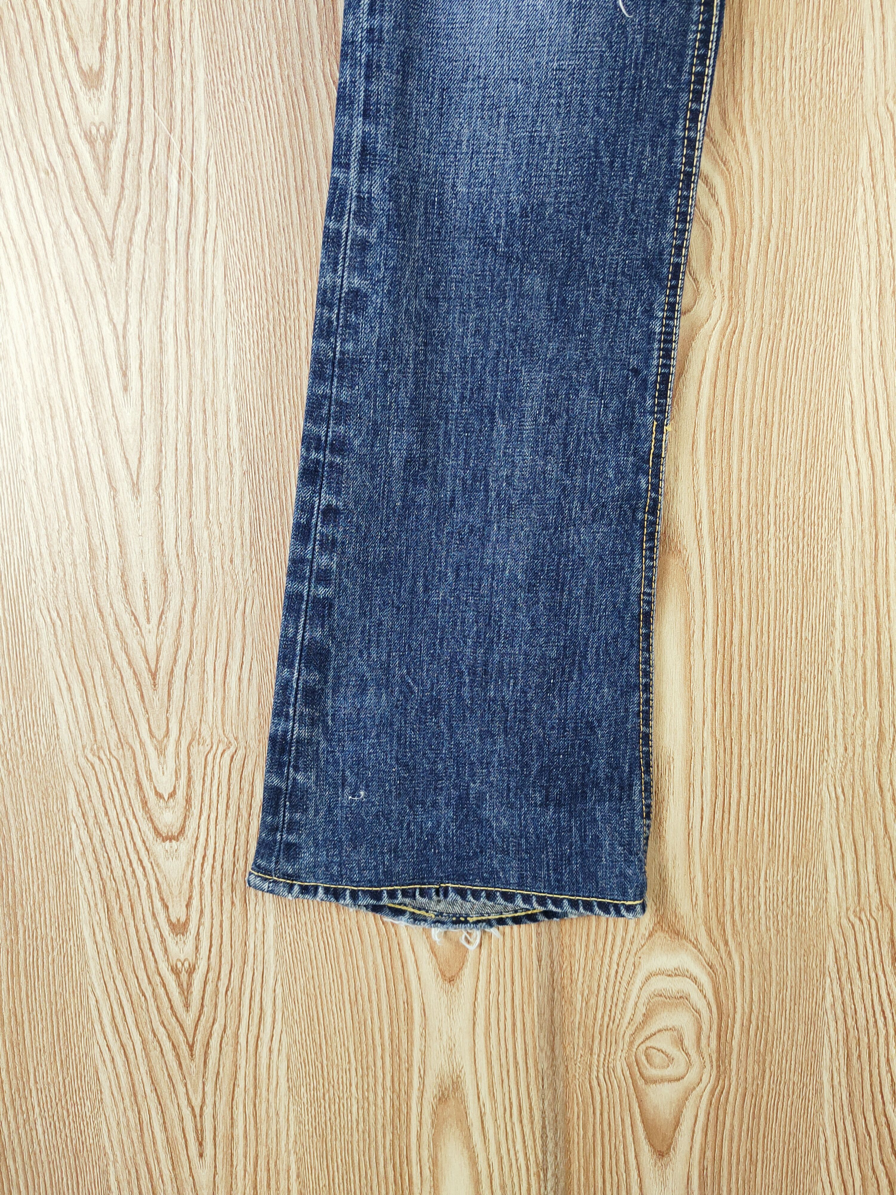 Japanese Brand Moussy Dark Blue Distressed Ripped bootcut denim Jeans #W380 Size 29" - 5 Thumbnail