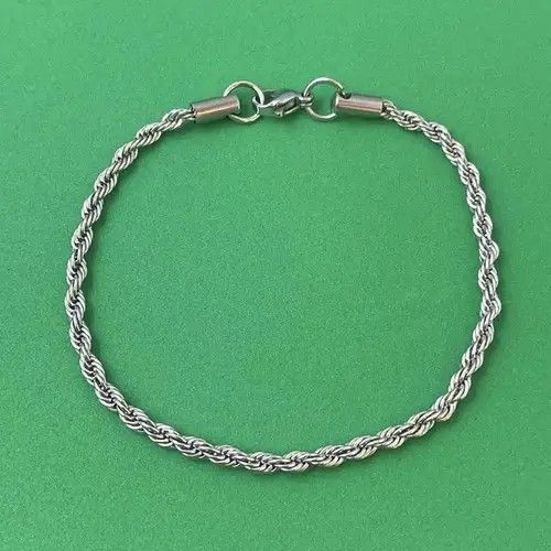 Other 925 Silvted Link Chain Bracelet for Men Women Size ONE SIZE - 1 Thumbnail