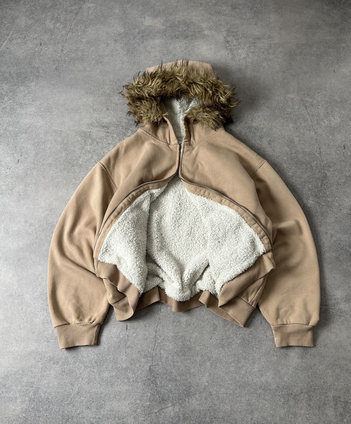If Six Was Nine Hollister Y2k Fur zip-hoodies LGB style Size US M / EU 48-50 / 2 - 2 Thumbnail