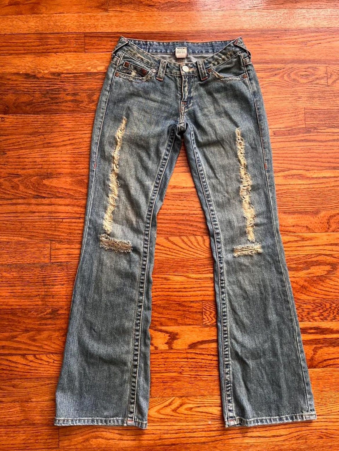 True Religion 2004 True Religion Denim Jeans Low-Rise Fit Size 27" / US 4 / IT 40 - 1 Thumbnail