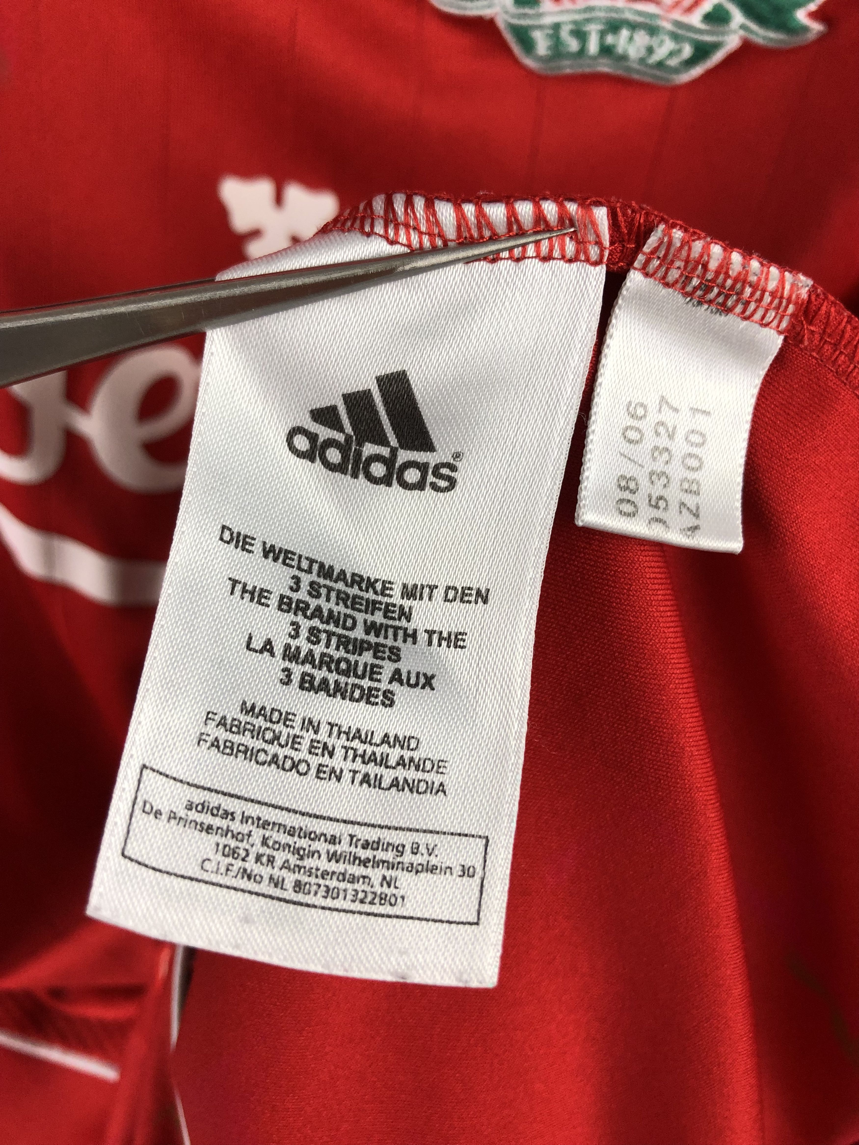 Adidas Liverpool shirt 2006 Soccer #14 Alonso Adidas Jersey Size US L / EU 52-54 / 3 - 10 Thumbnail