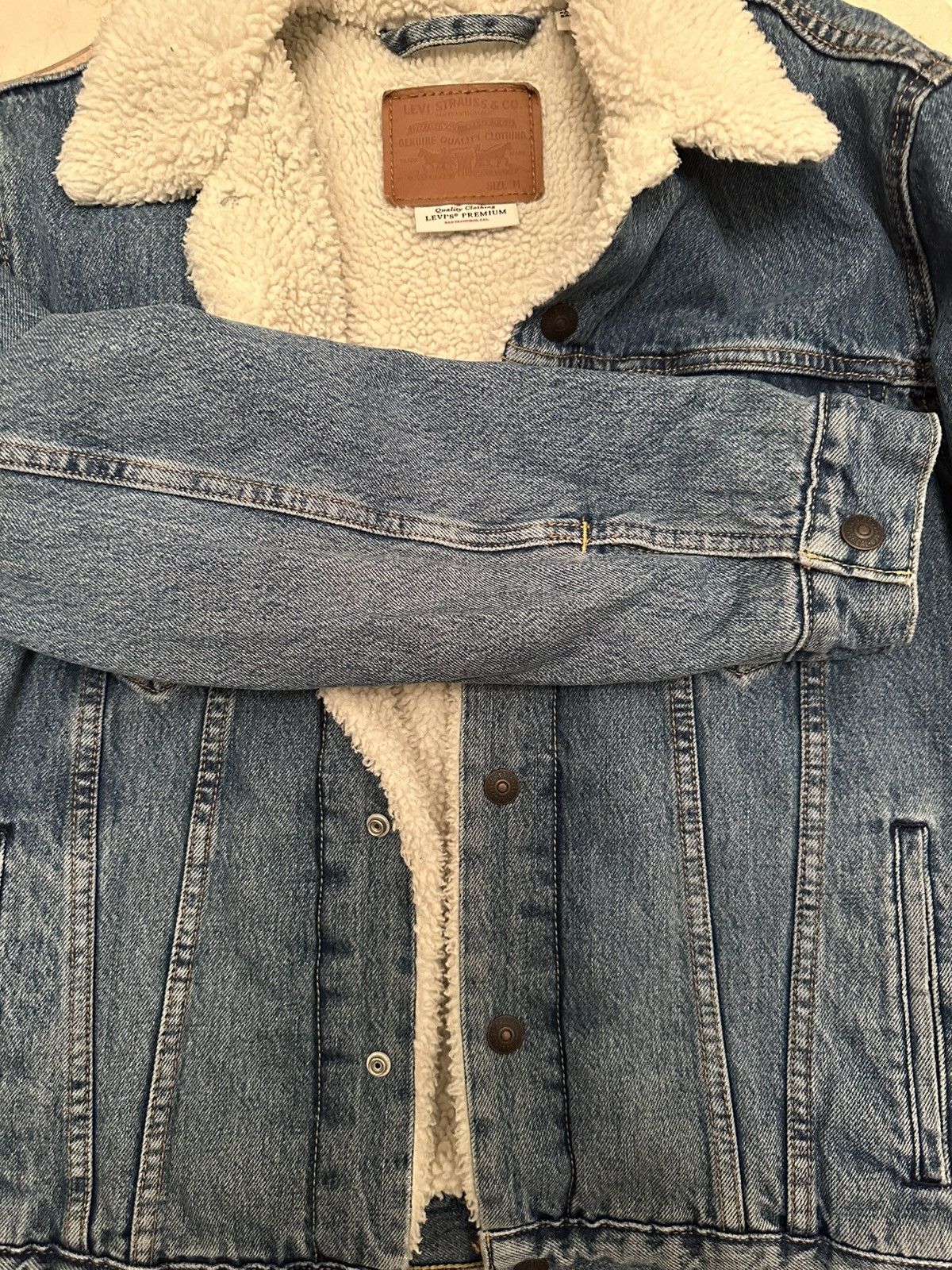 Levi's × Levi's Vintage Clothing × Vintage Levi's Sherpa Lined Trucker Jacket Size US M / EU 48-50 / 2 - 4 Thumbnail