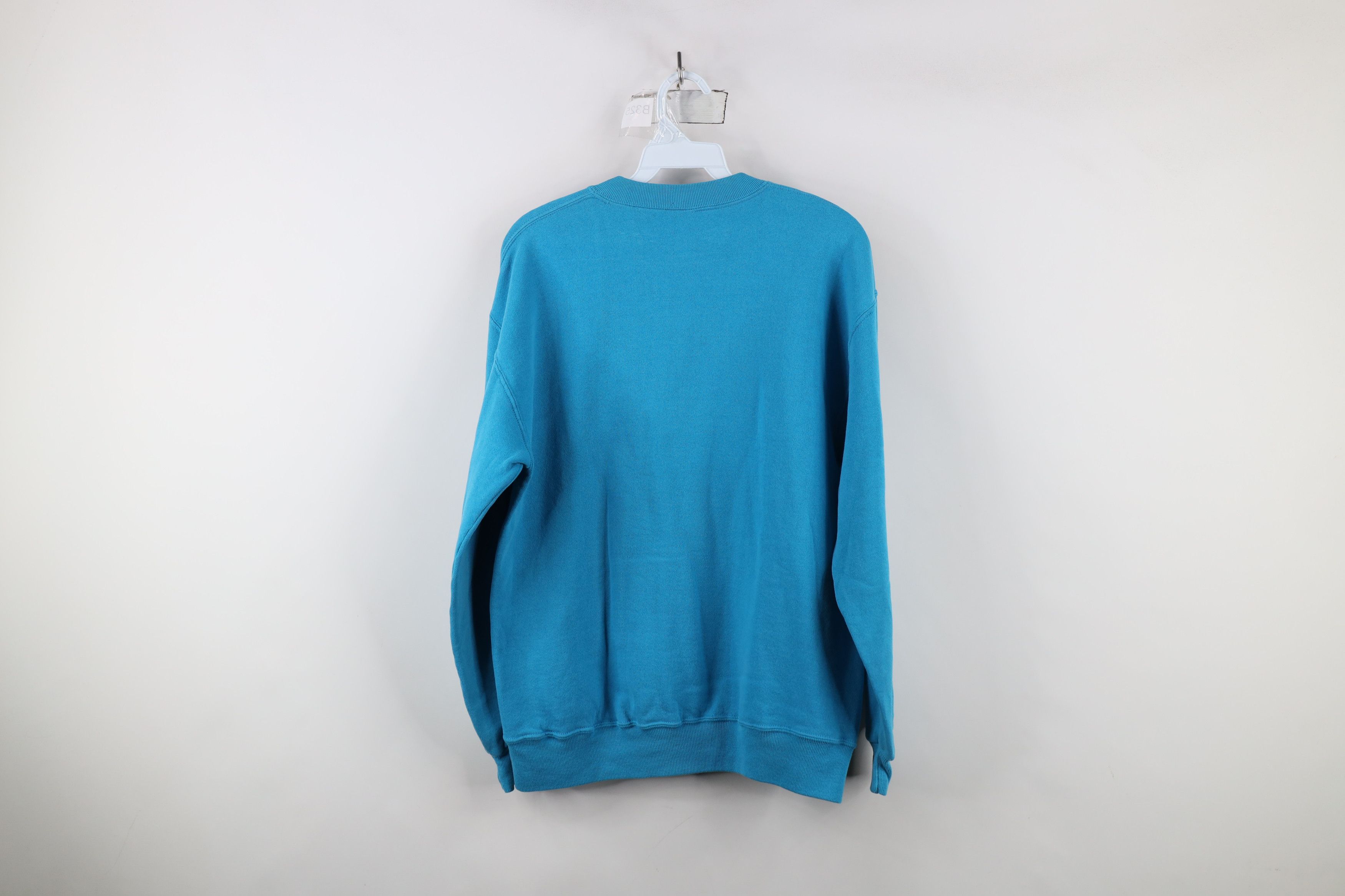 Vintage Vintage 90s Streetwear Crewneck Sweatshirt Electric Blue Size US M / EU 48-50 / 2 - 7 Thumbnail