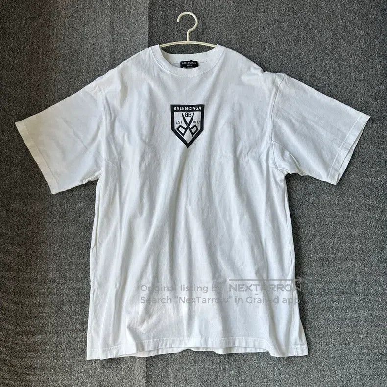 Balenciaga Balenciaga Scissors white short-sleeve Size US S / EU 44-46 / 1 - 1 Thumbnail