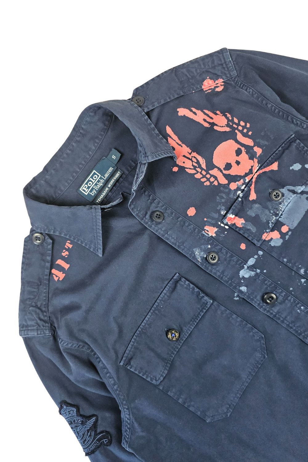 Polo Ralph Lauren RARE Polo RL “41st Marine” Temagami Workshirt – Small Size US S / EU 44-46 / 1 - 1 Thumbnail
