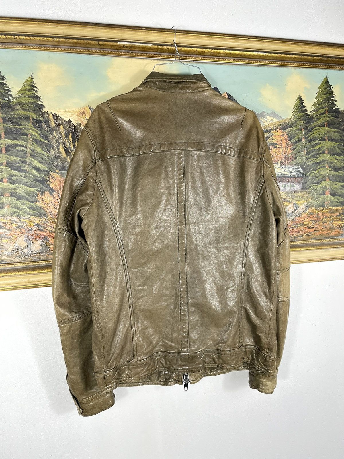 Allsaints × Japanese Brand Allsaints Spitalfields vintage retro y2k 00s leather jacket Size US L / EU 52-54 / 3 - 10 Thumbnail