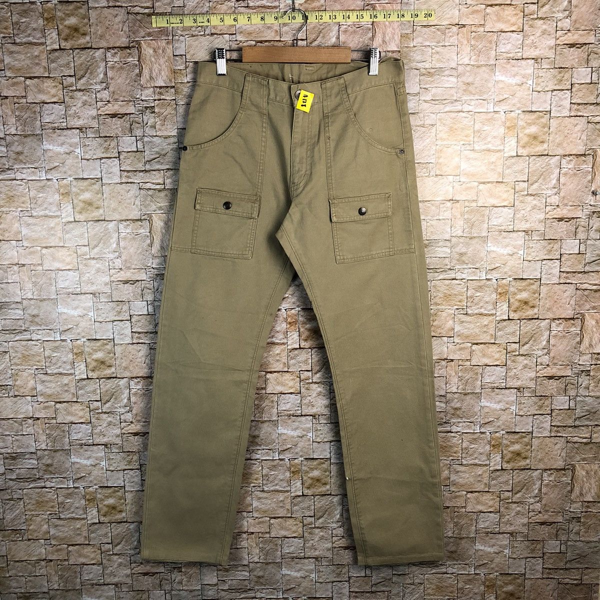 Japanese Brand Uniqlo japan vintage tactical Brown cargo Pants #A128 Size US 31 - 1 Thumbnail
