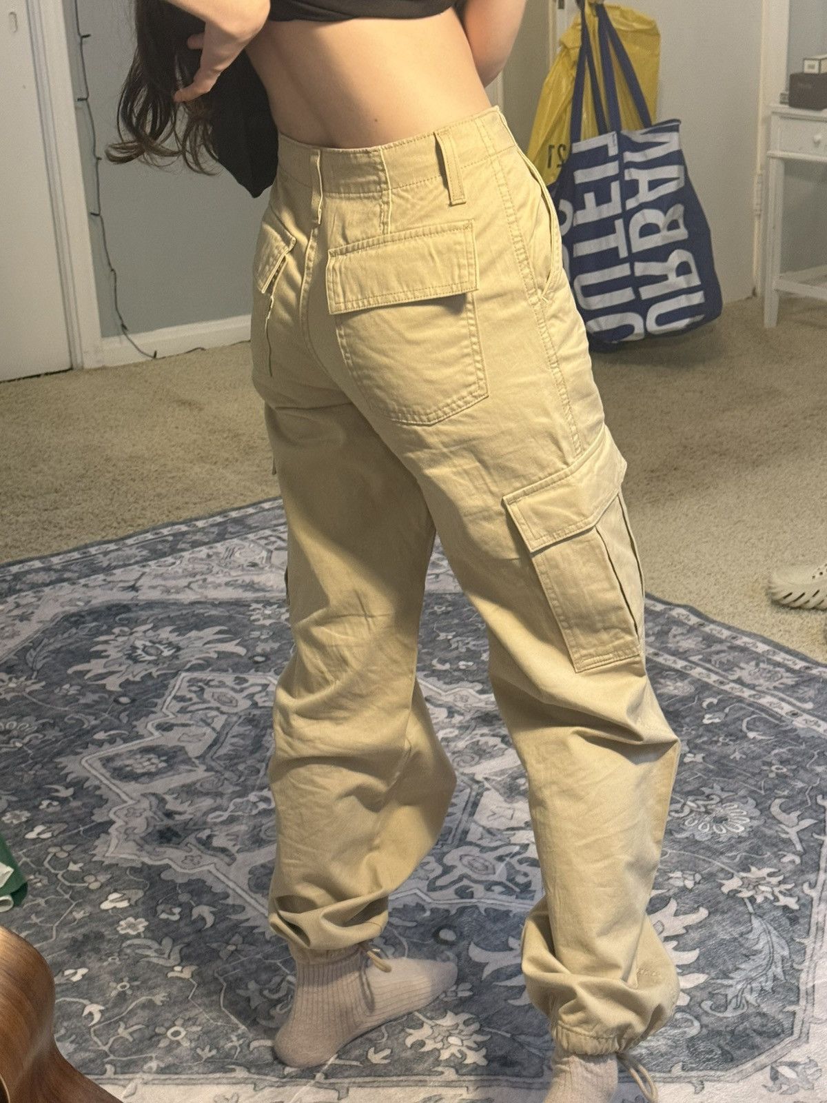 Levi's New Baggy Cargo Pants Levi’s Size 24" / US 00 / IT 34 - 6 Thumbnail