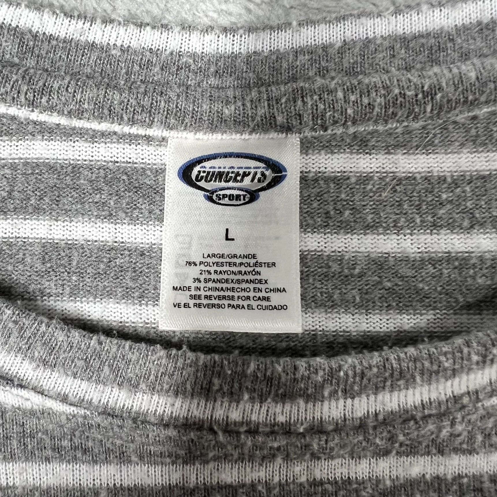 Vintage Fresno State Bulldogs Concepts Sport Women’s Crop Top Shirt Size Large Striped Shirt Womens L Gray Striped Cropped Sports Logo Size L / US 10 / IT 46 - 7 Thumbnail