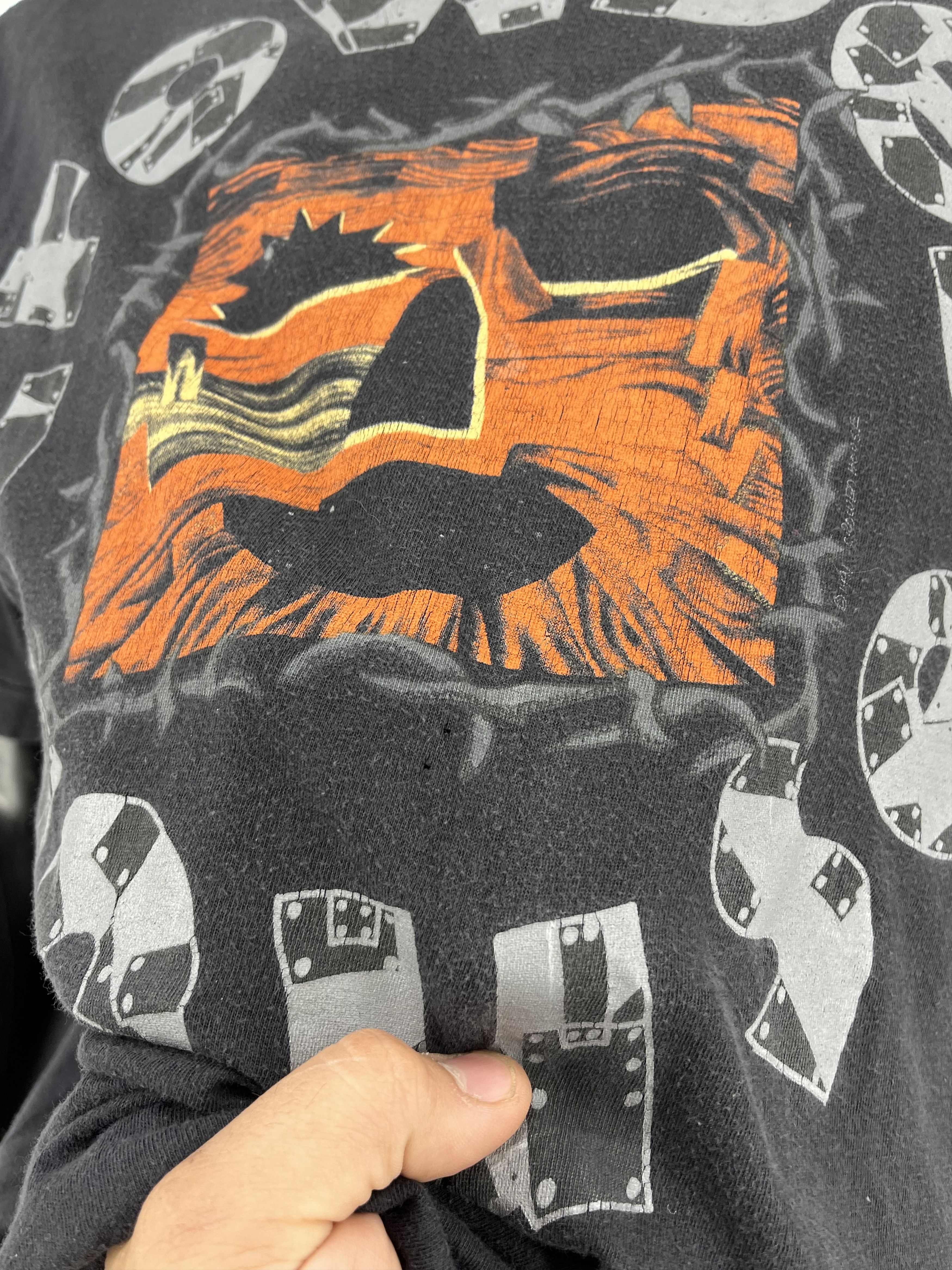 Band Tees CROWDED HOUSE Woodface Vintage 1991 TShirt Single Stitch Size US XL / EU 56 / 4 - 8 Thumbnail