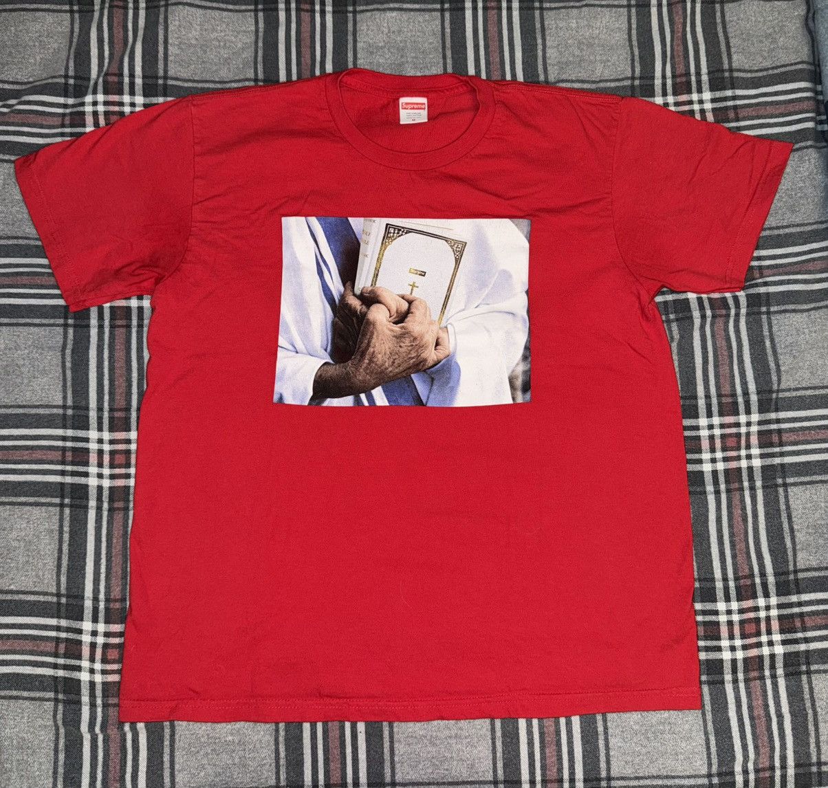 Supreme Supreme Bible Tee Size M Size US M / EU 48-50 / 2 - 1 Thumbnail