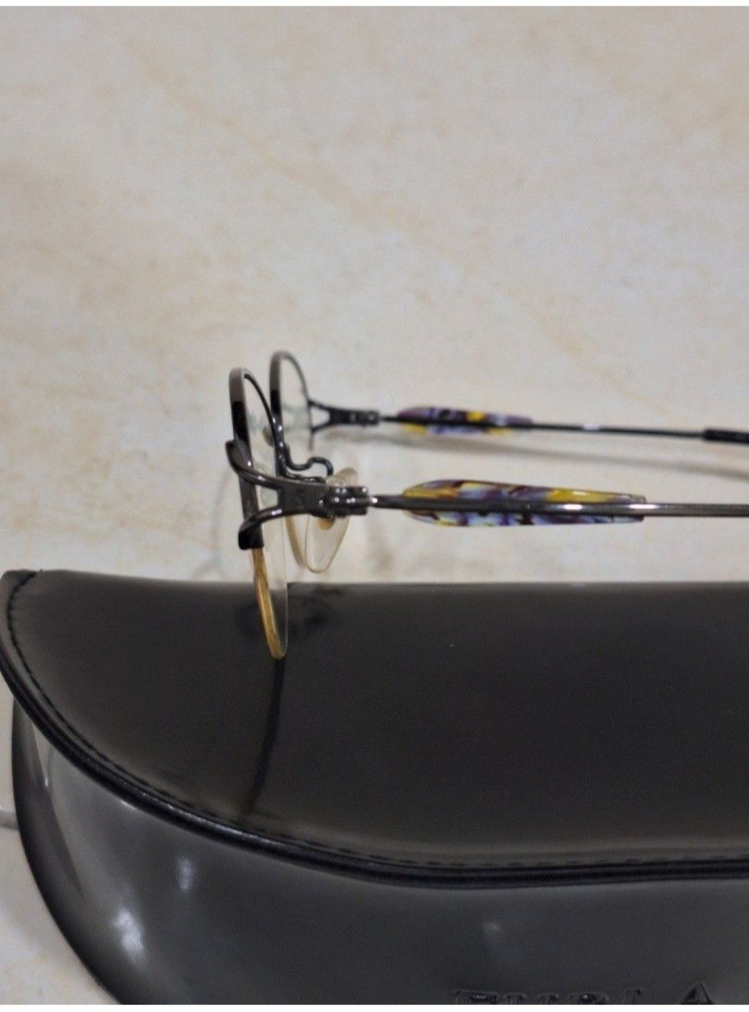 Yves Saint Laurent YSL Oval Glasses Blue Clear Temples Japan Size ONE SIZE - 7 Thumbnail