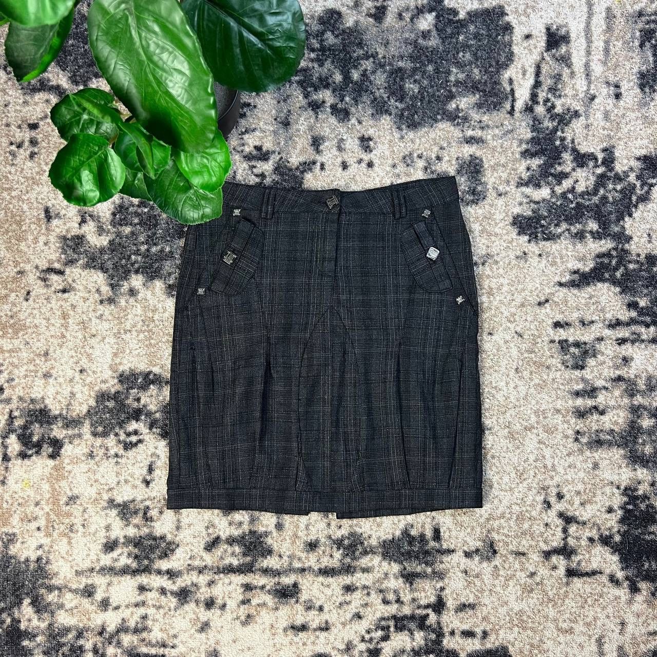 Roberto Cavalli Roberto Cavalli Luxury Y2K Checkered Midi Skirt Size 29" - 2 Thumbnail