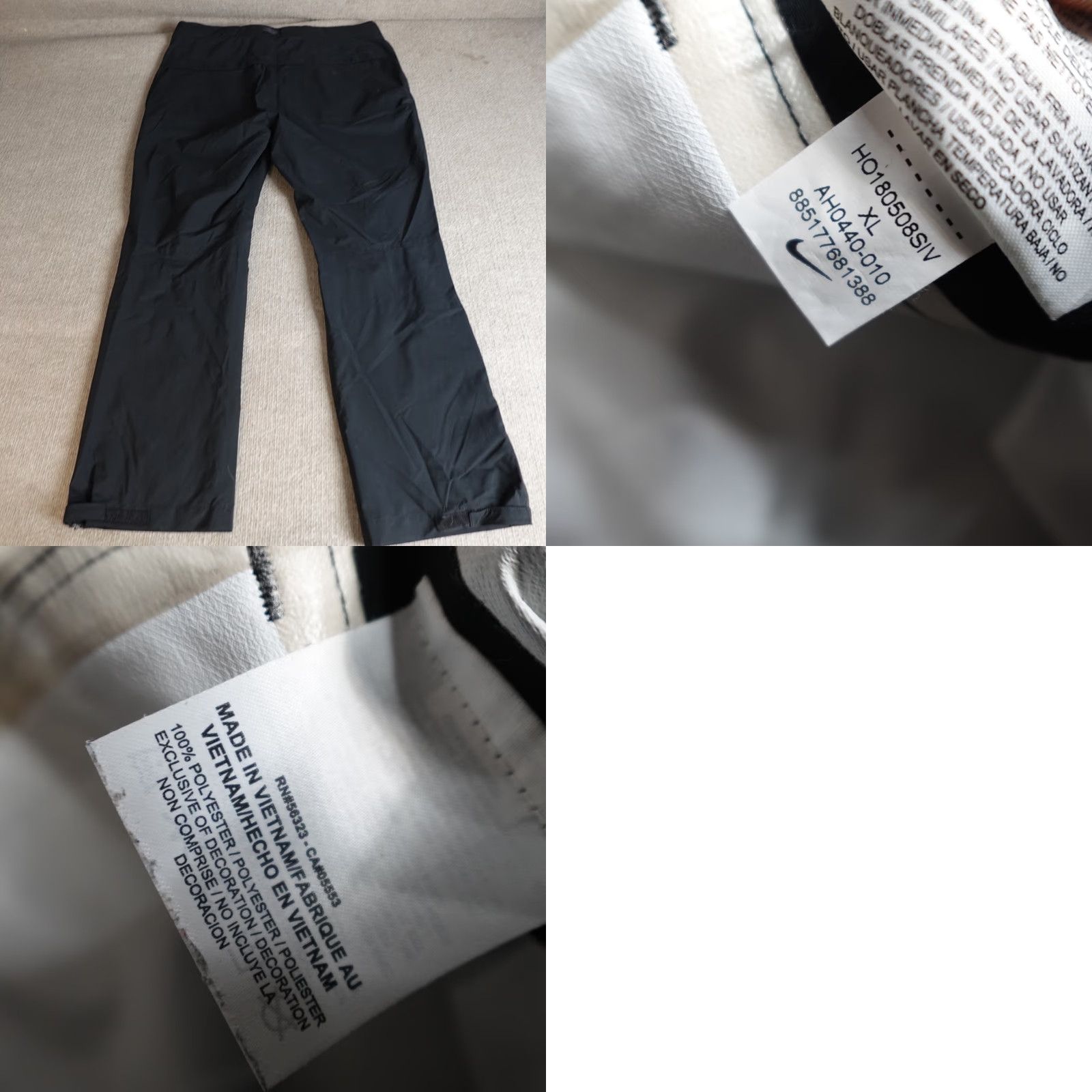 Nike Nike Mens Pants XL Black Hypershield Belted AH0440-010 Pants XL Black Nike Mens Belted Hypershield Jogger Style Casual Straight Leg Mens Size US 36 / EU 52 - 10 Thumbnail