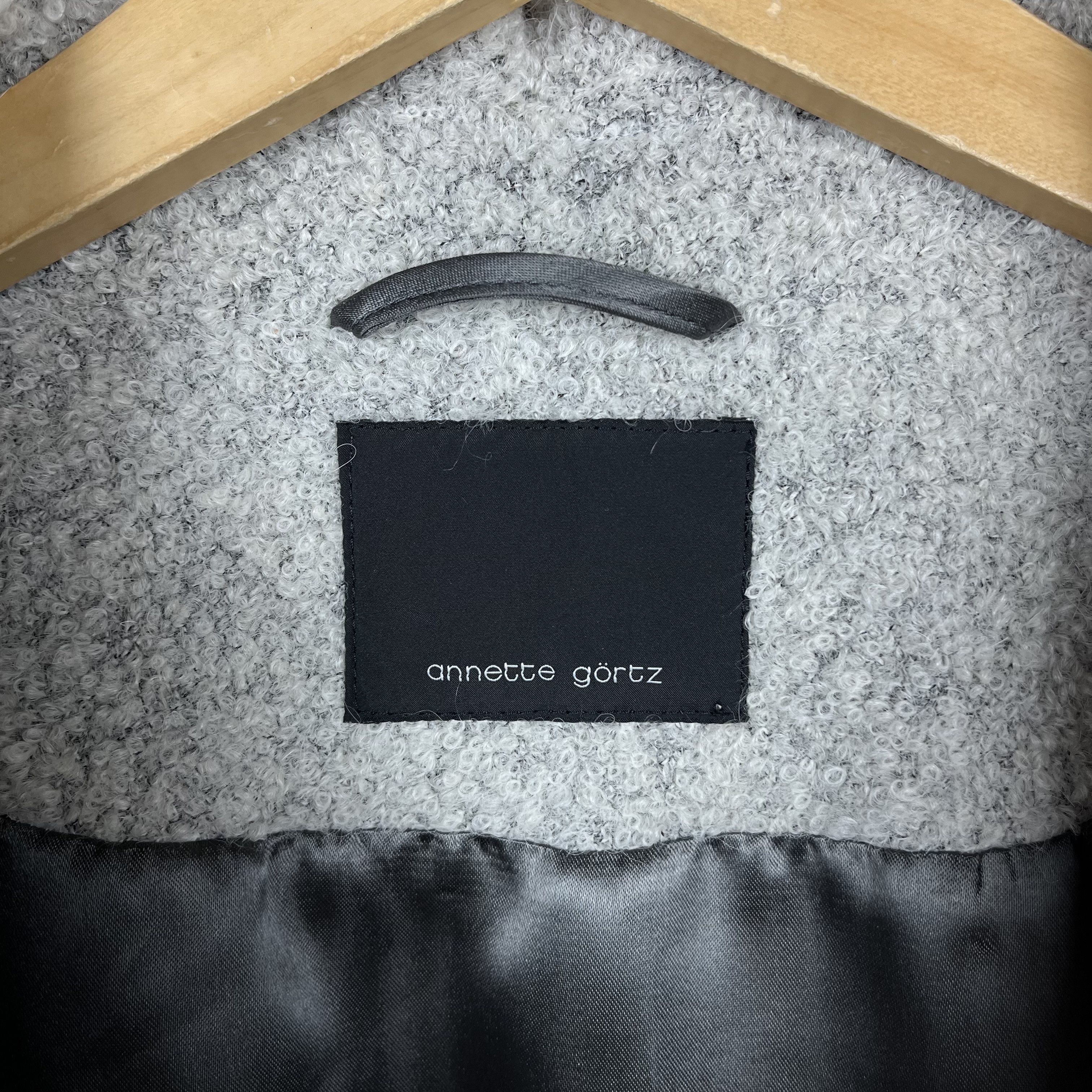 Annette Gortz Ladies Annette Gortz Avant-Garde Single-Breasted Coat Jacket Size L / US 10 / IT 46 - 13 Thumbnail