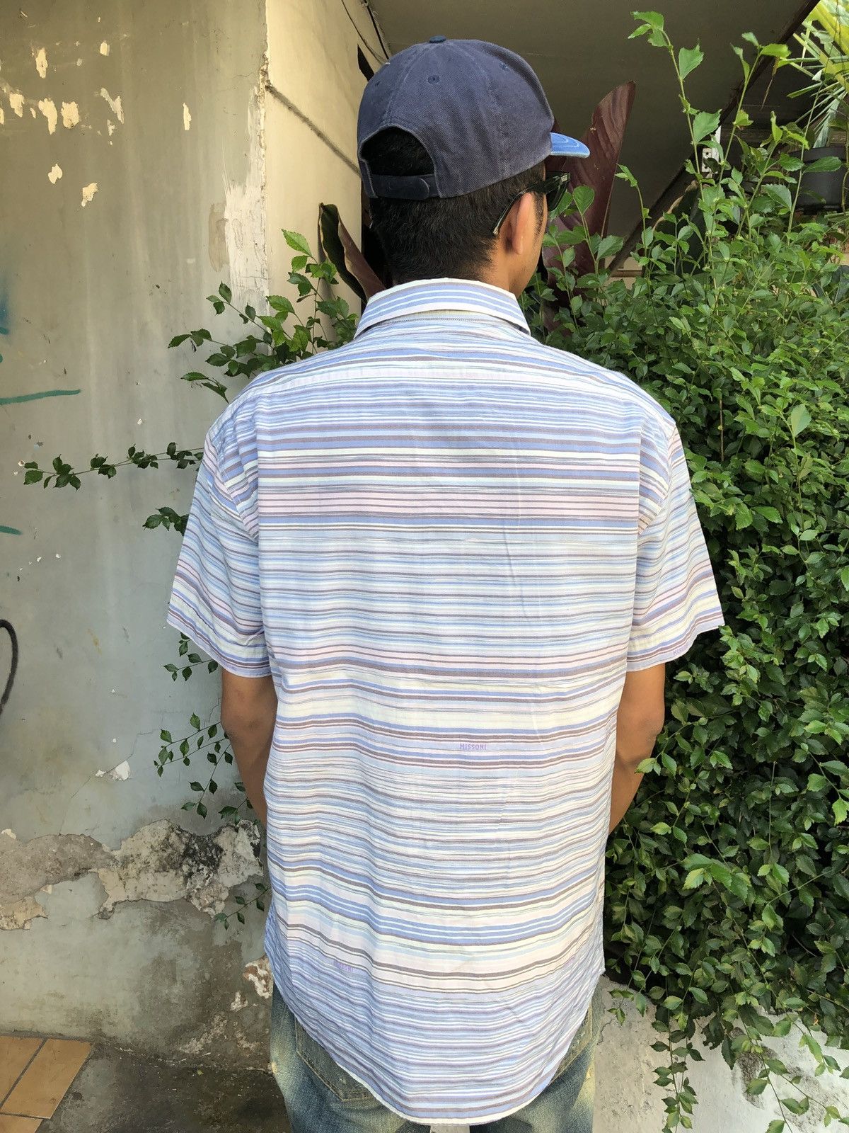 Missoni × Vintage MISSONI STRIPE LITTLE PATERN SHIRT Size US L / EU 52-54 / 3 - 2 Thumbnail