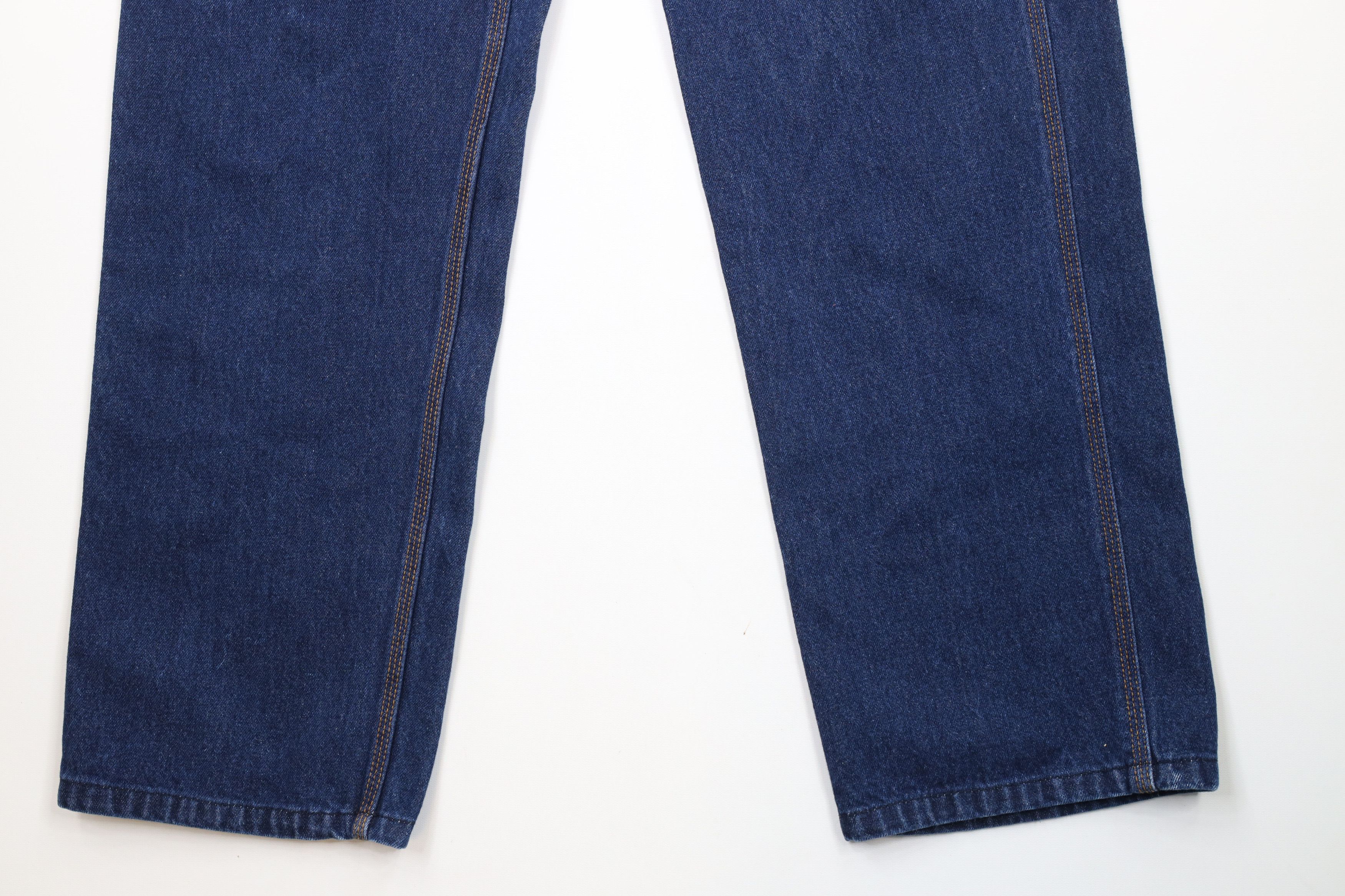 FiveBrother × Vintage Vintage 90s Five Brother Wide Leg Dungaree Denim Jeans Blue Size US 32 / EU 48 - 4 Thumbnail