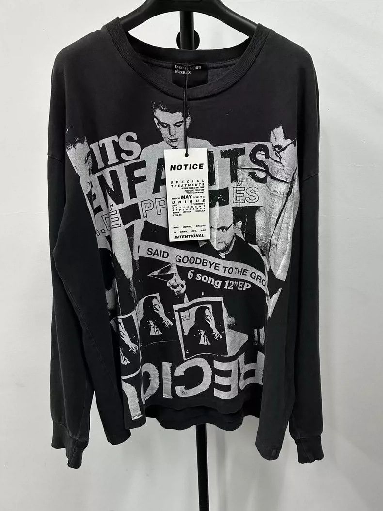 Enfants Riches Deprimes Enfants Riches Deprimes Figure Letter Print Crew Neck Long Size US M / EU 48-50 / 2 - 1 Thumbnail