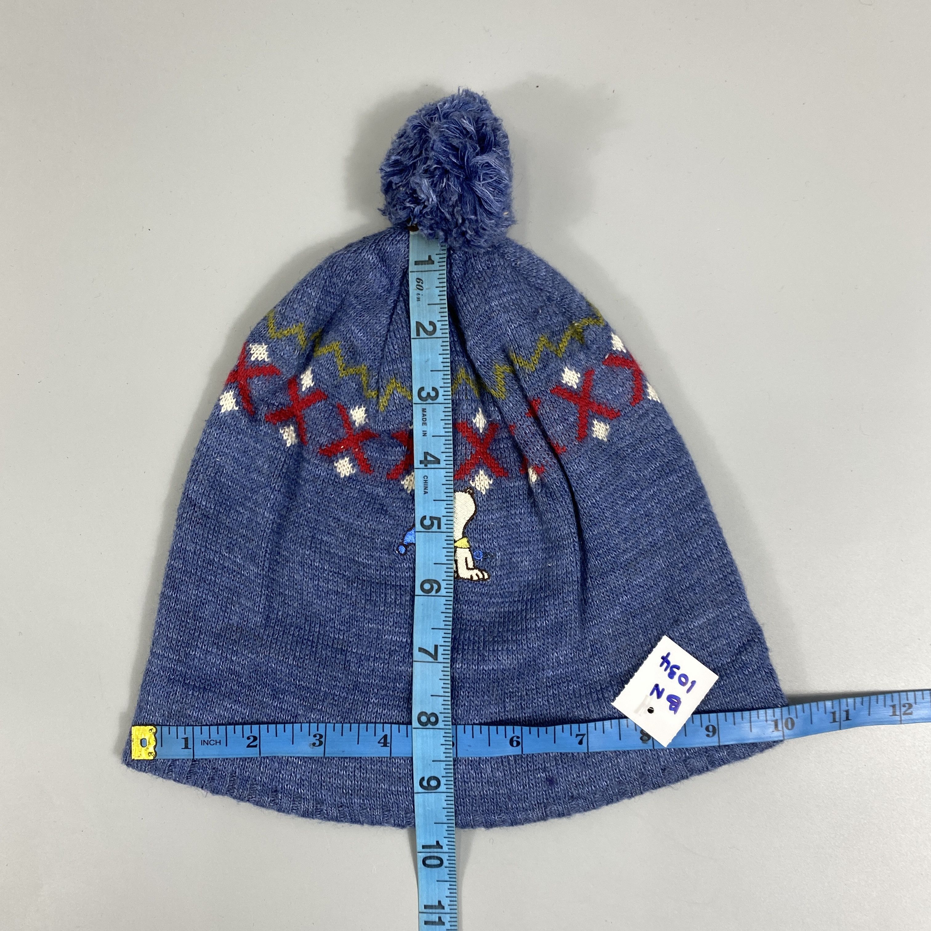 Japanese Brand Peanuts Slouchy Beanie Hat With Pom Pom -BN1034 Size ONE SIZE - 5 Thumbnail