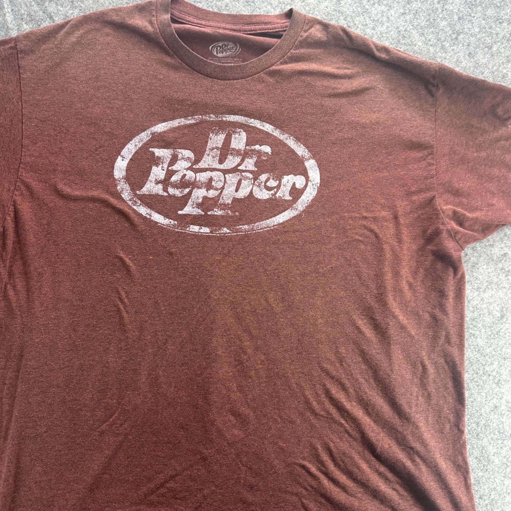 Vintage Dr Pepper Shirt Mens 2XL Brown Logo Graphic Tee Soft Poly Cotton Vintage Style Shirt Size US XXL / EU 58 / 5 - 3 Thumbnail