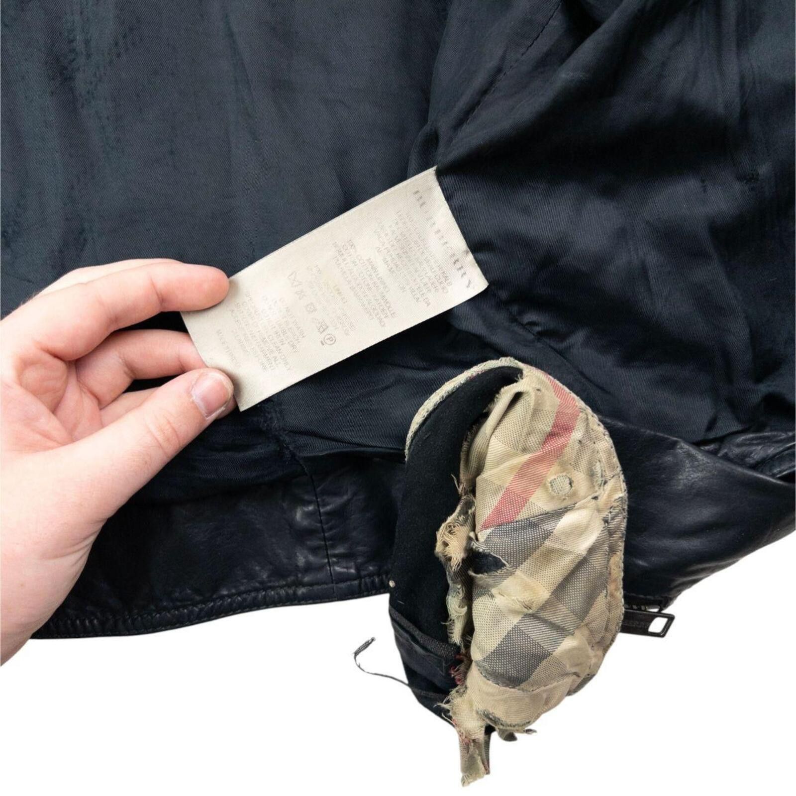 Burberry Vintage Burberry Brit Cropped Leather Jacket Womens Size M Size M / US 6-8 / IT 42-44 - 8 Thumbnail