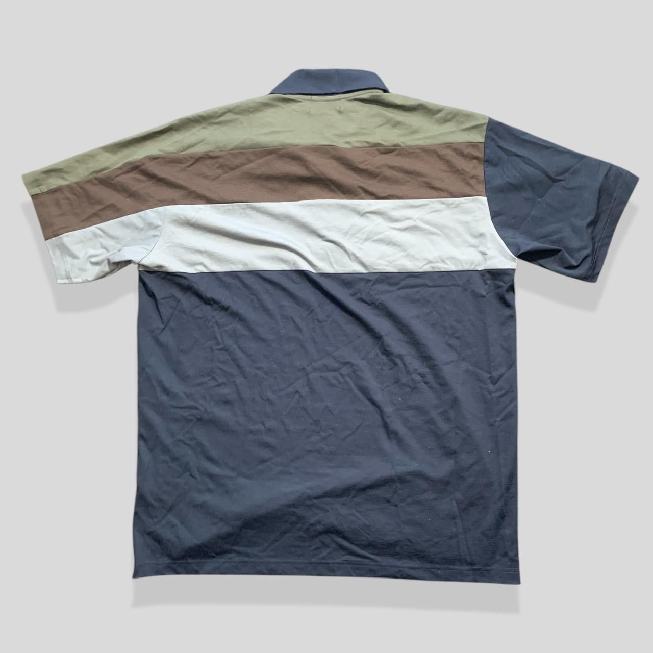 Kolor KOLOR navy panelled polo shirt Size US XL / EU 56 / 4 - 2 Thumbnail