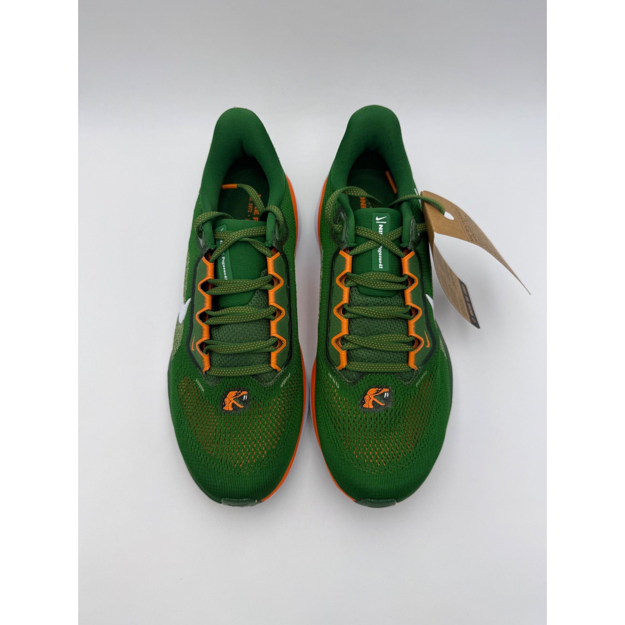 Nike Size 8 - Nike Air Zoom Pegasus 41 “FAMU” Green Orange Runnin Size US 8 / EU 41 - 3 Thumbnail