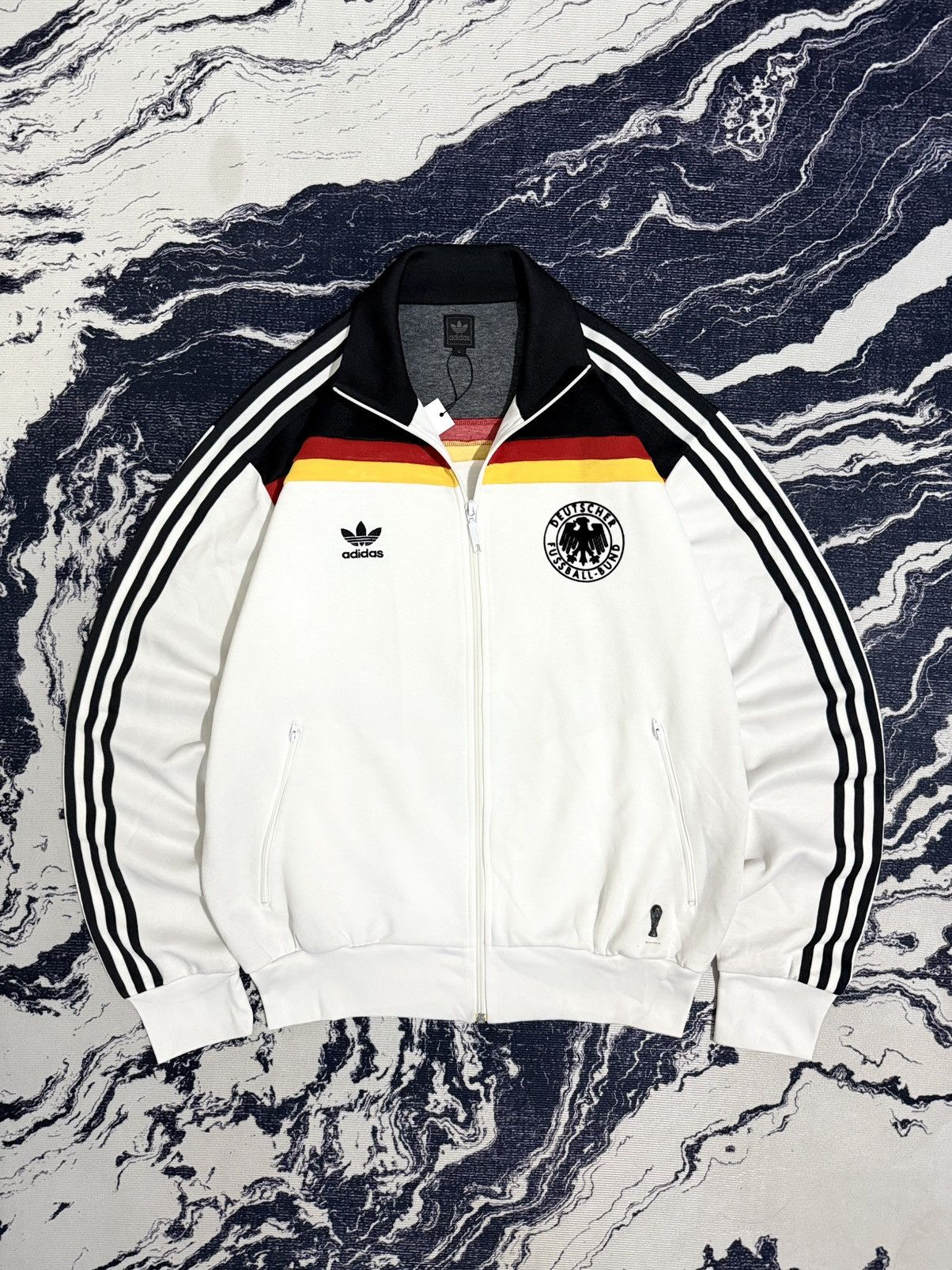Vintage Vintage adidas germany world cup track top Size US L / EU 52-54 / 3 - 18 Thumbnail