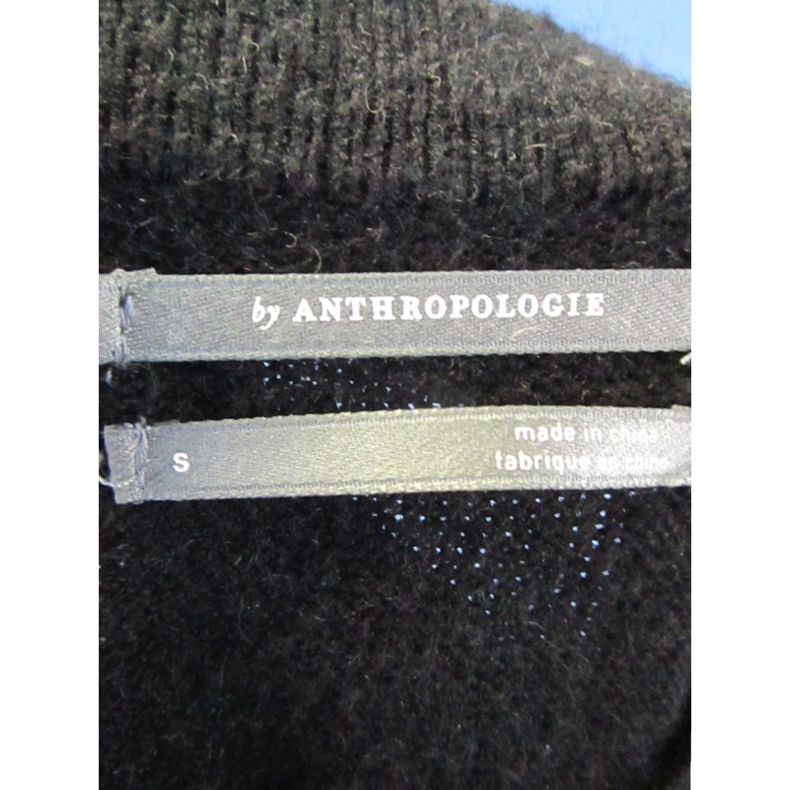 Anthropologie VINTAGE Anthropologie Sweater Womens Small Black Knit Size S / US 4 / IT 40 - 3 Thumbnail