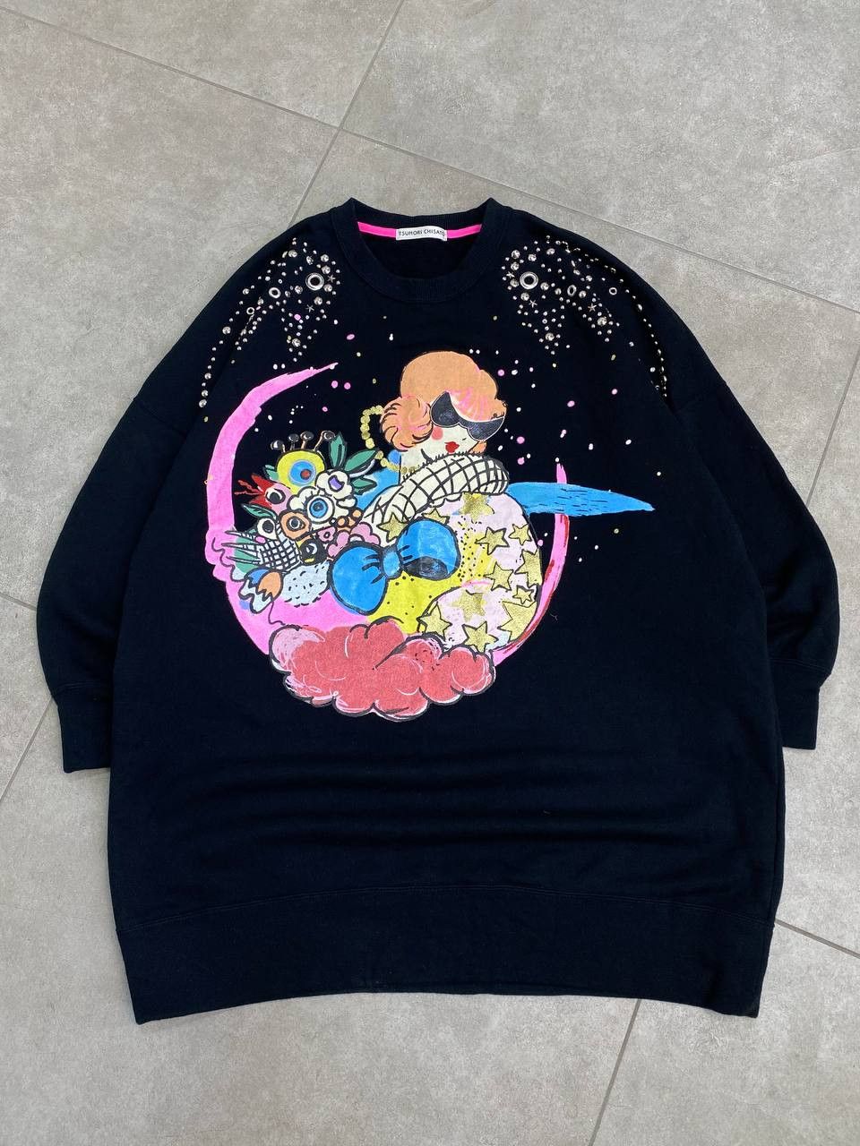 Tsumori Chisato Tsumori Chisato Anime Printing Moon Long Sweatshirt Size M / US 6-8 / IT 42-44 - 1 Thumbnail