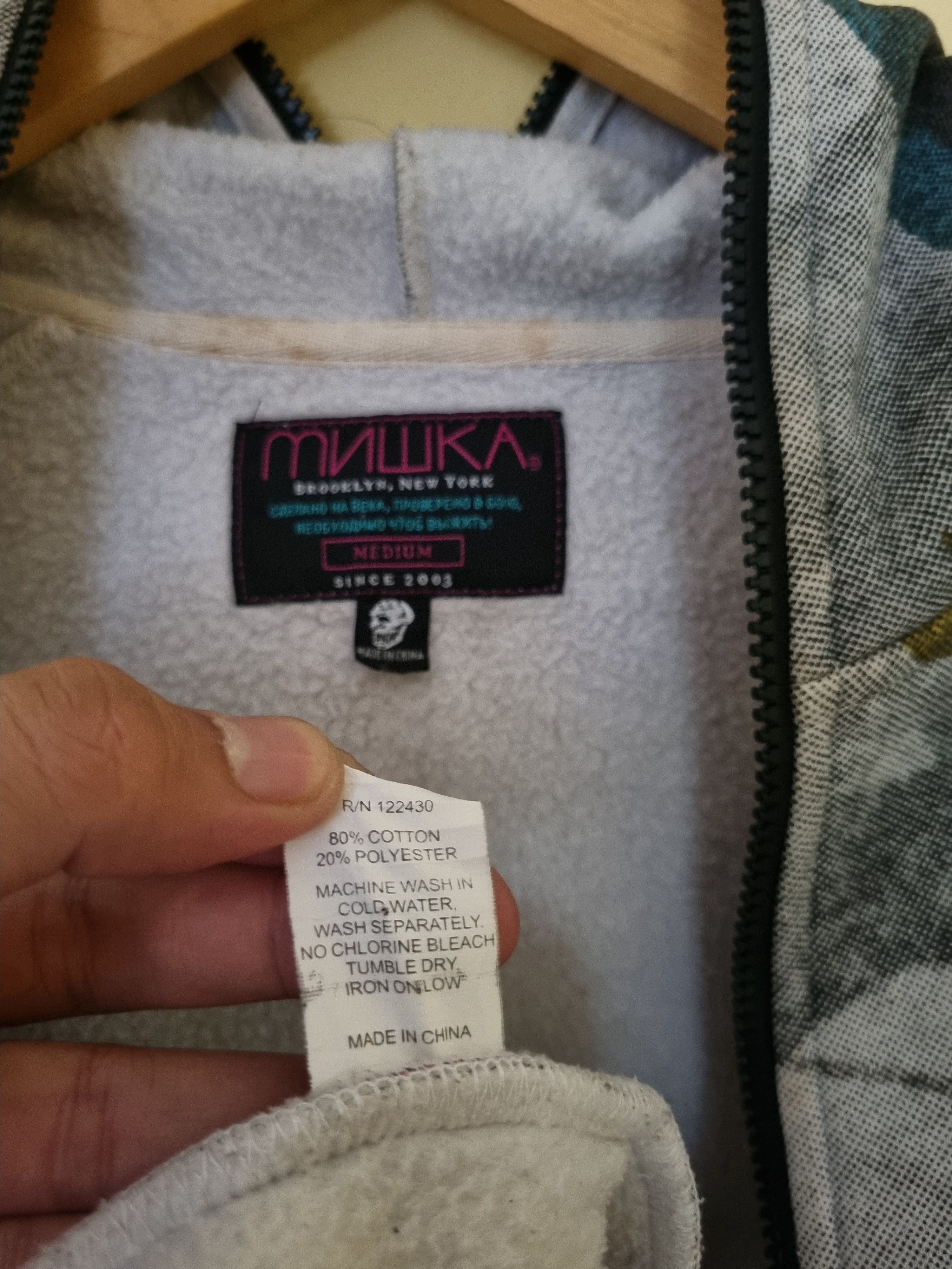 Mishka Mishka hoodie Zipper All Over Print Size US M / EU 48-50 / 2 - 7 Thumbnail