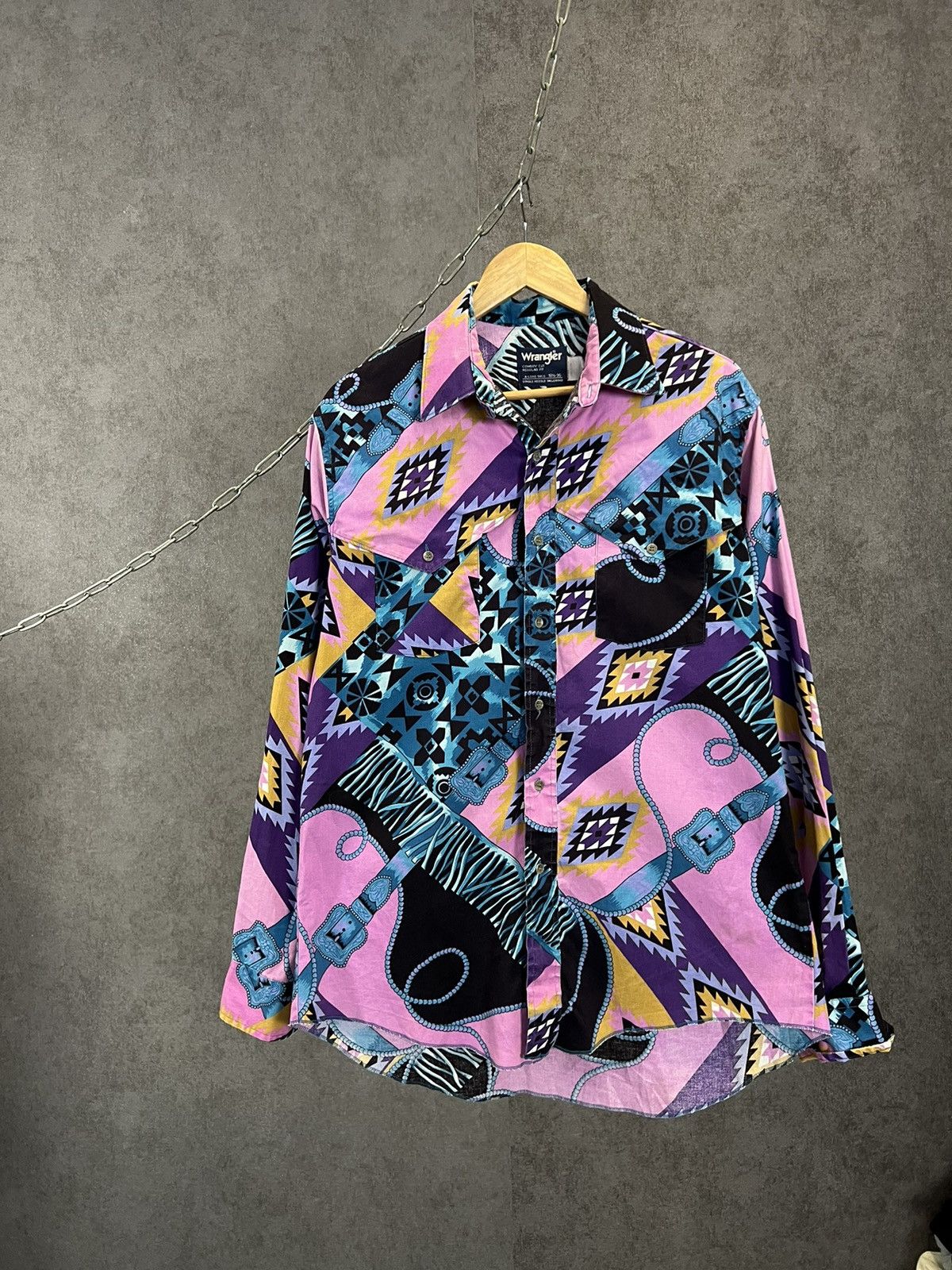 Wrangler Wrangler Cowboy Cut western designer vintage shirt Size US XL / EU 56 / 4 - 1 Thumbnail